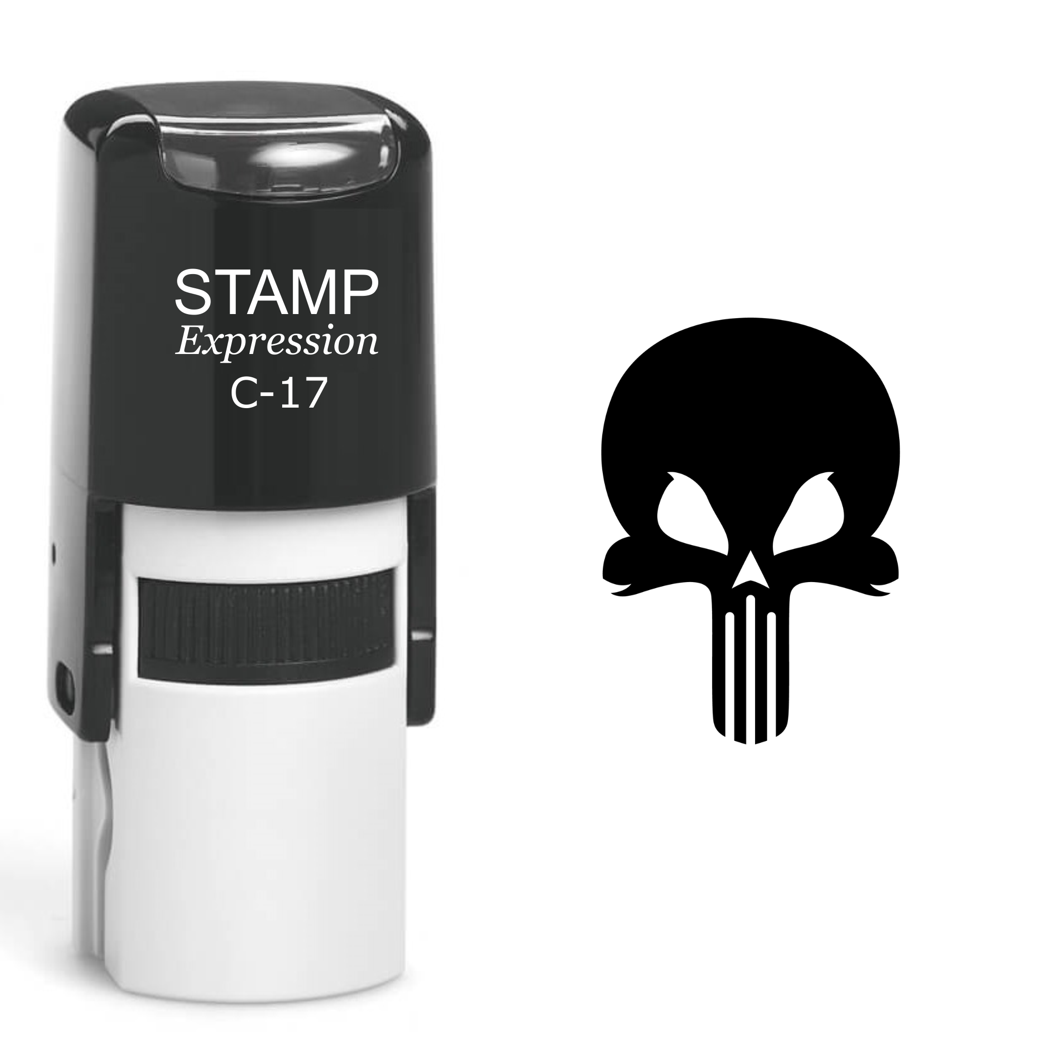 Skull Self Inking Rubber Stamp (SH-60453)