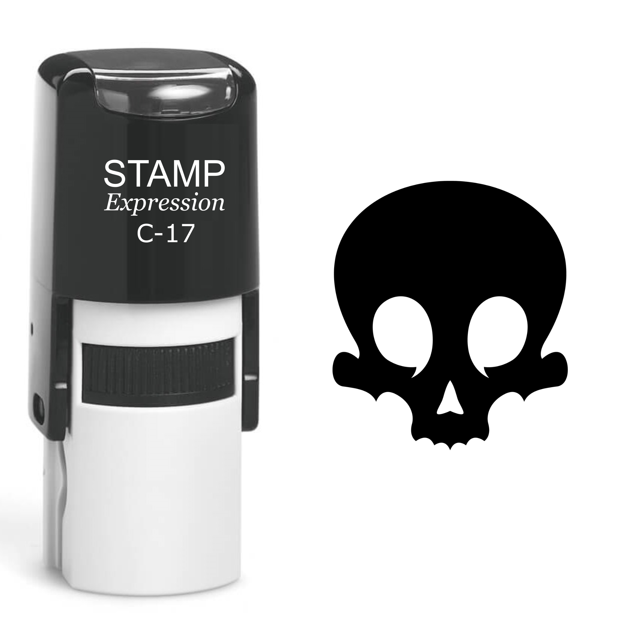 Skull Self Inking Rubber Stamp (SH-60455)