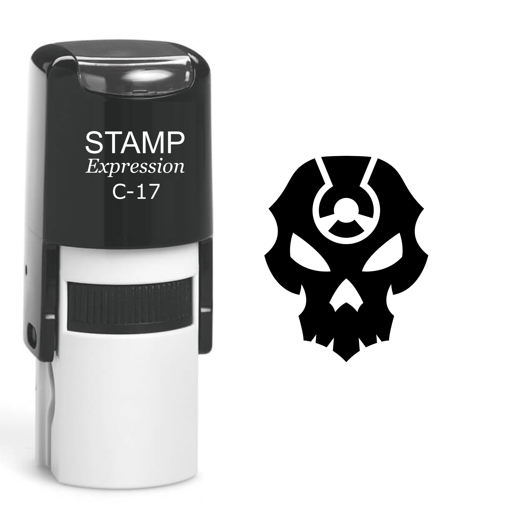 Skull Self Inking Rubber Stamp (SH-60457)