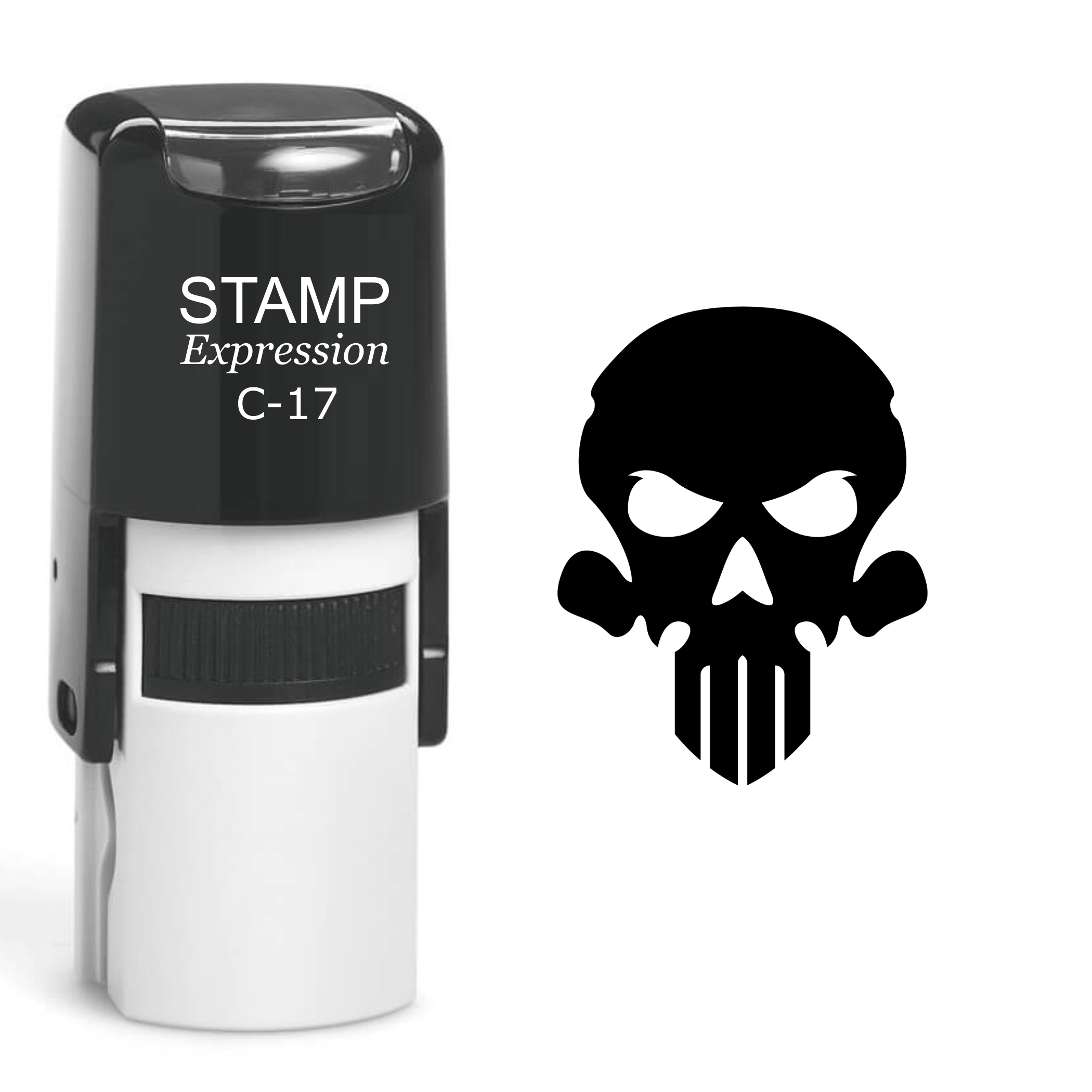 Skull Self Inking Rubber Stamp (SH-60458)