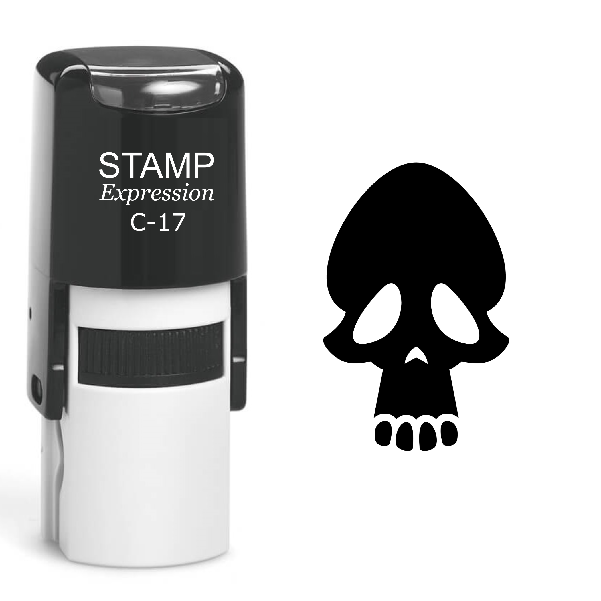 Skull Self Inking Rubber Stamp (SH-60460)