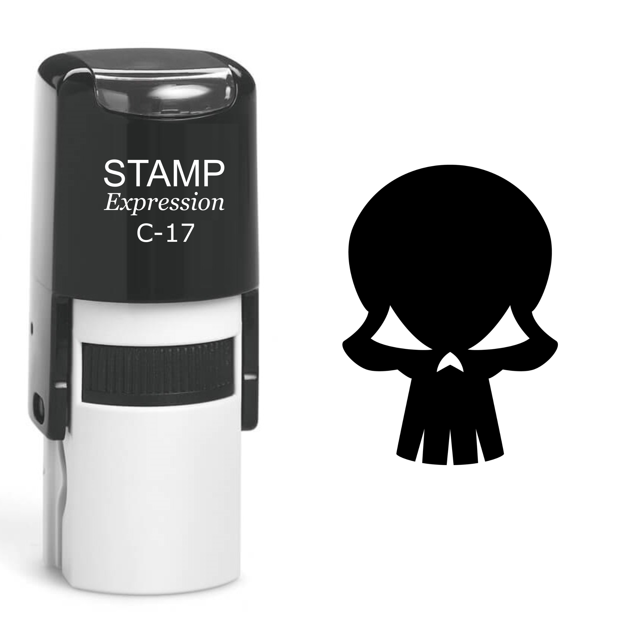 Skull Self Inking Rubber Stamp (SH-60461)