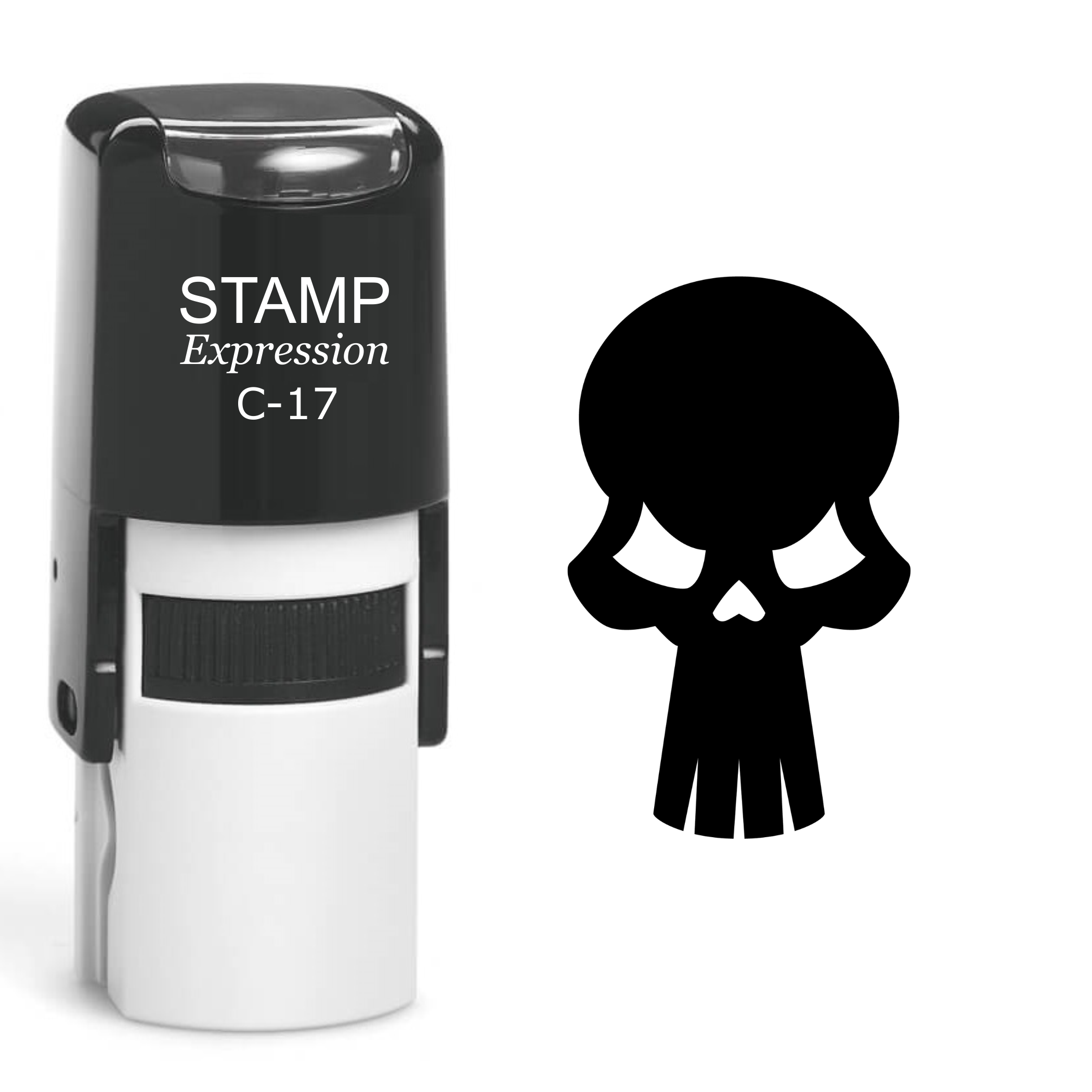 Skull Self Inking Rubber Stamp (SH-60462)