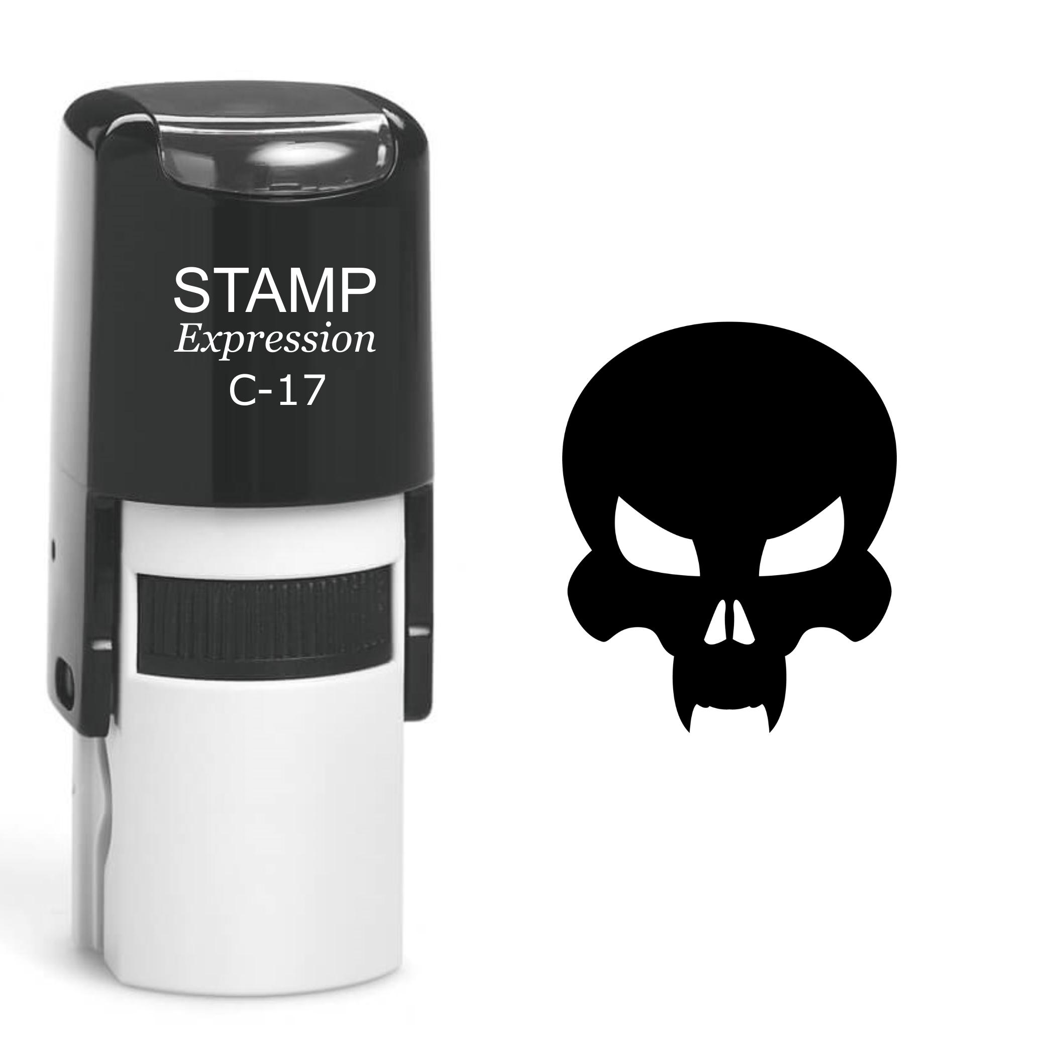 Skull Self Inking Rubber Stamp (SH-60463)