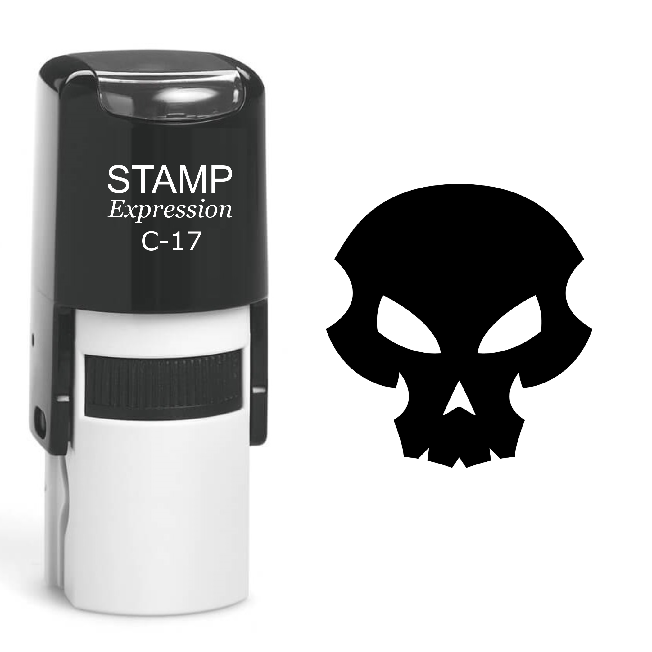 Skull Self Inking Rubber Stamp (SH-60465)