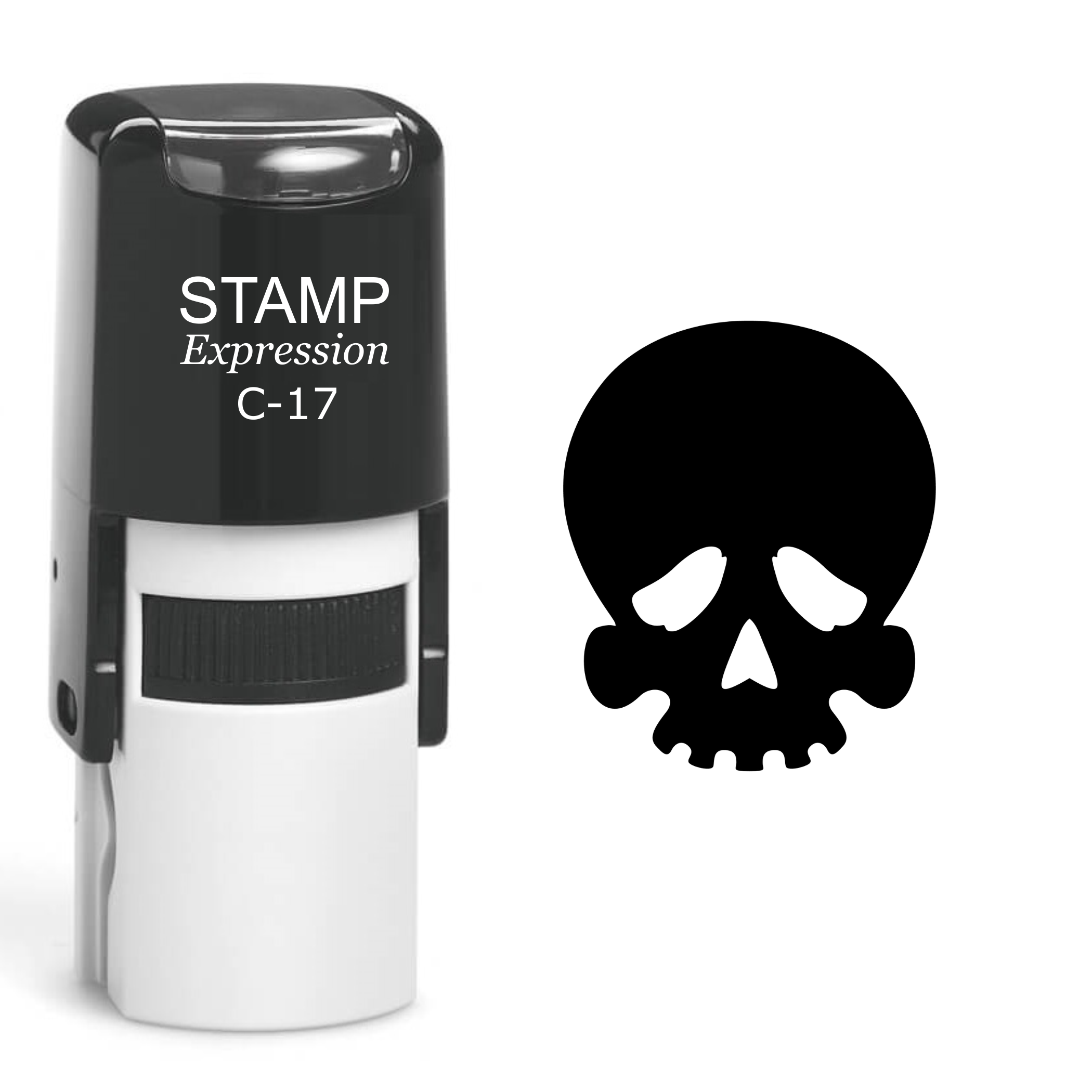 Skull Self Inking Rubber Stamp (SH-60467)