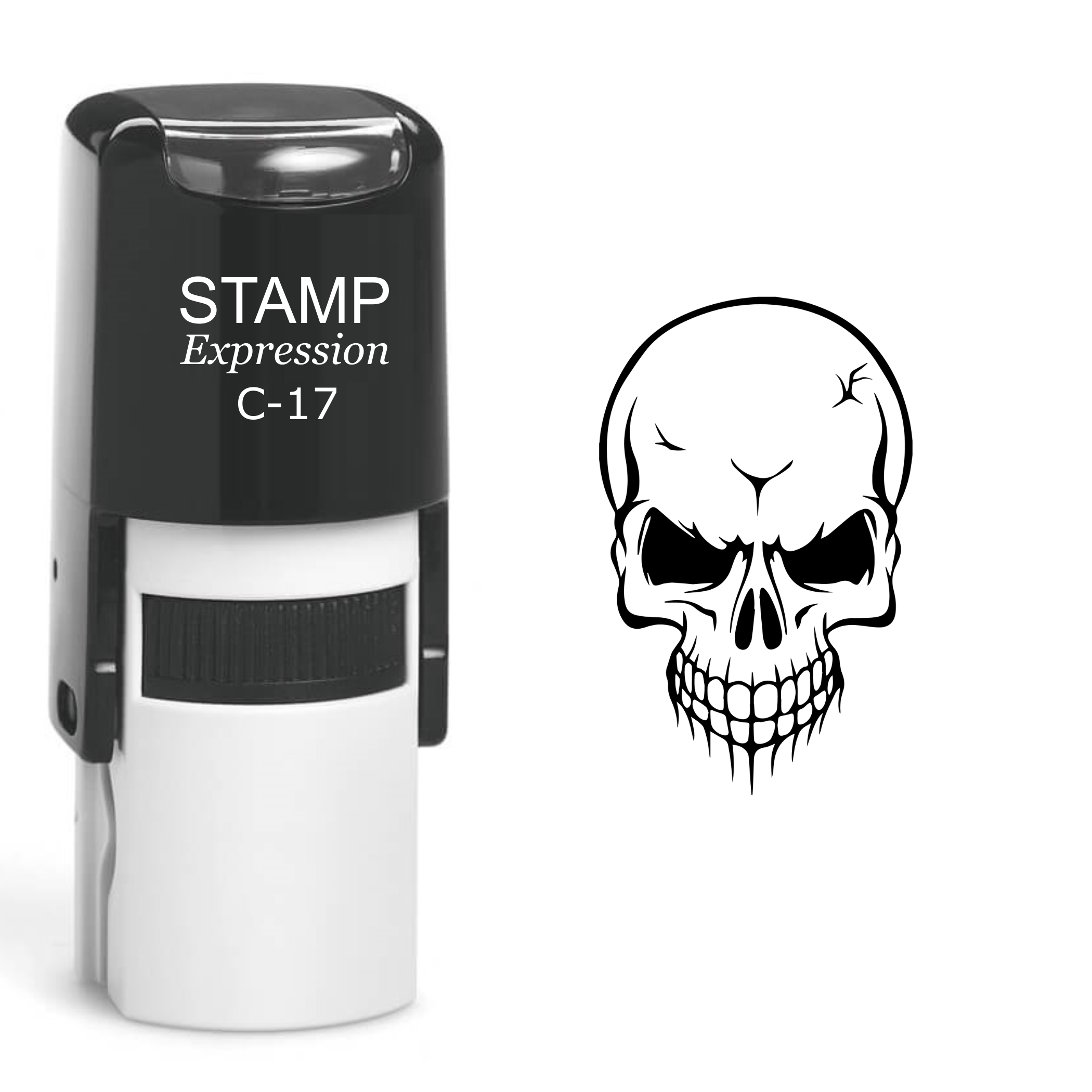 Skull Self Inking Rubber Stamp (SH-60468)