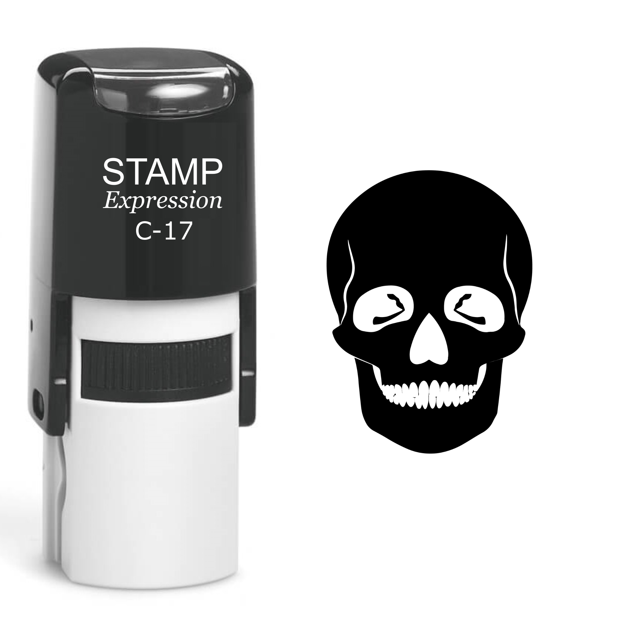 Skull Self Inking Rubber Stamp (SH-60469)