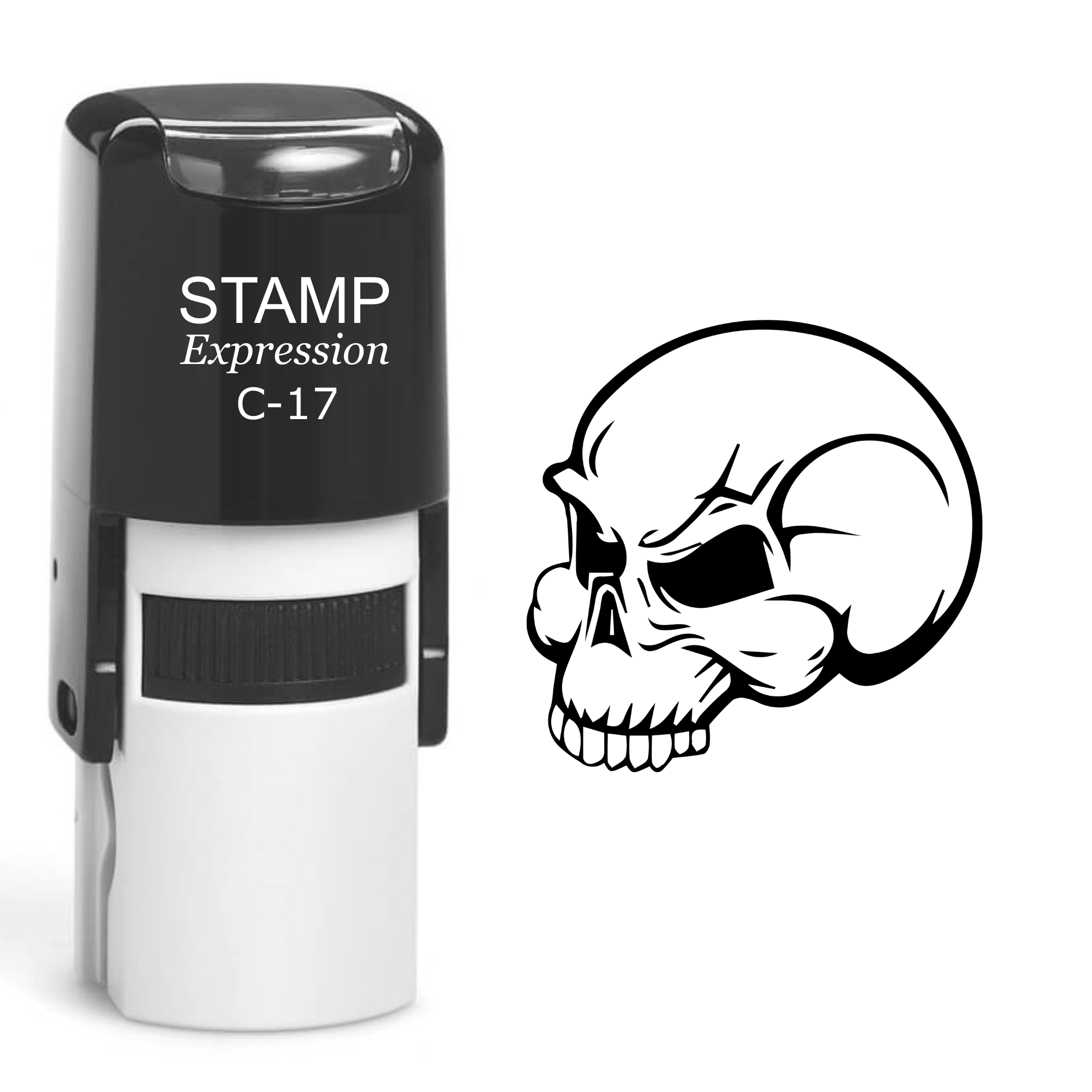 Skull Self Inking Rubber Stamp (SH-60470)
