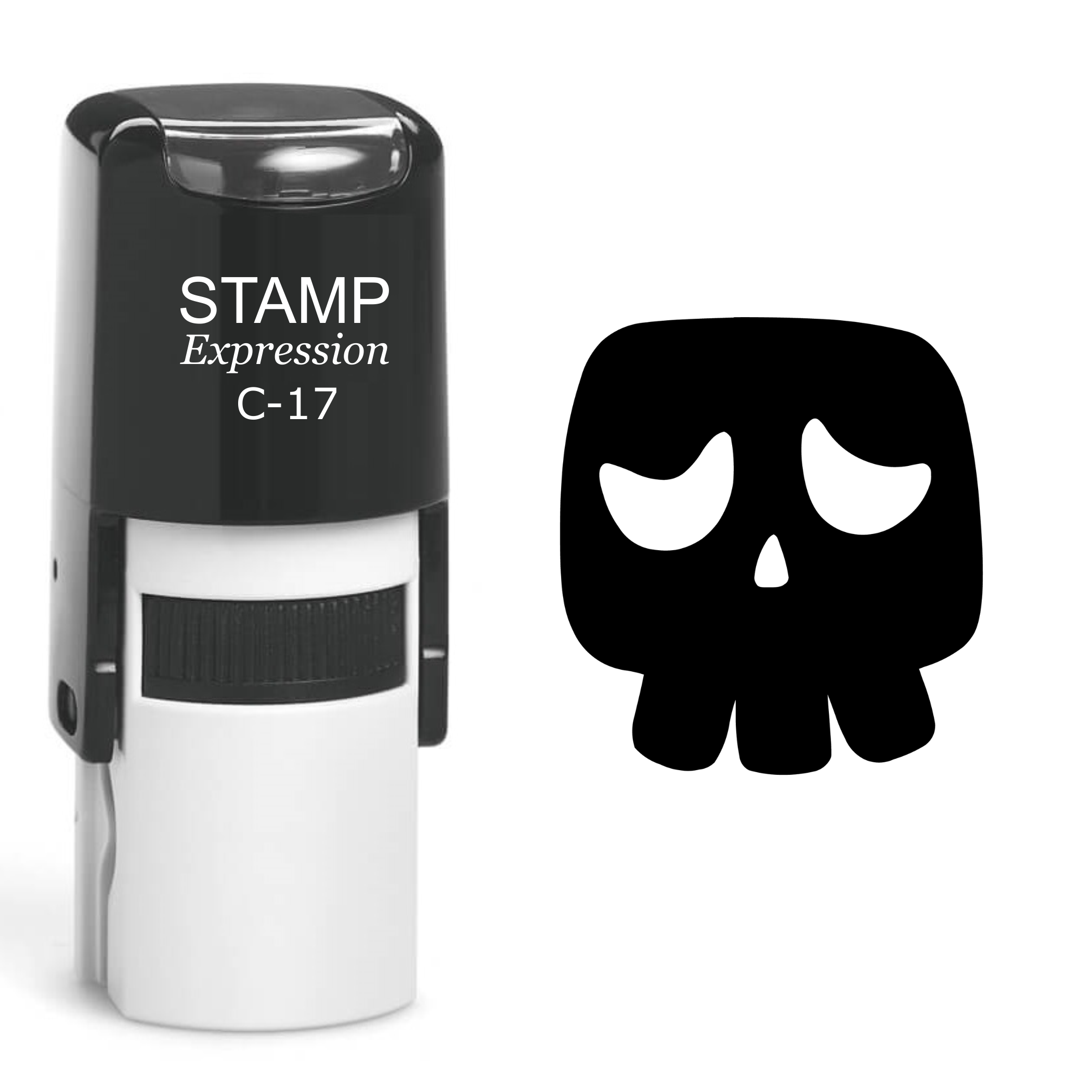 Skull Self Inking Rubber Stamp (SH-60471)