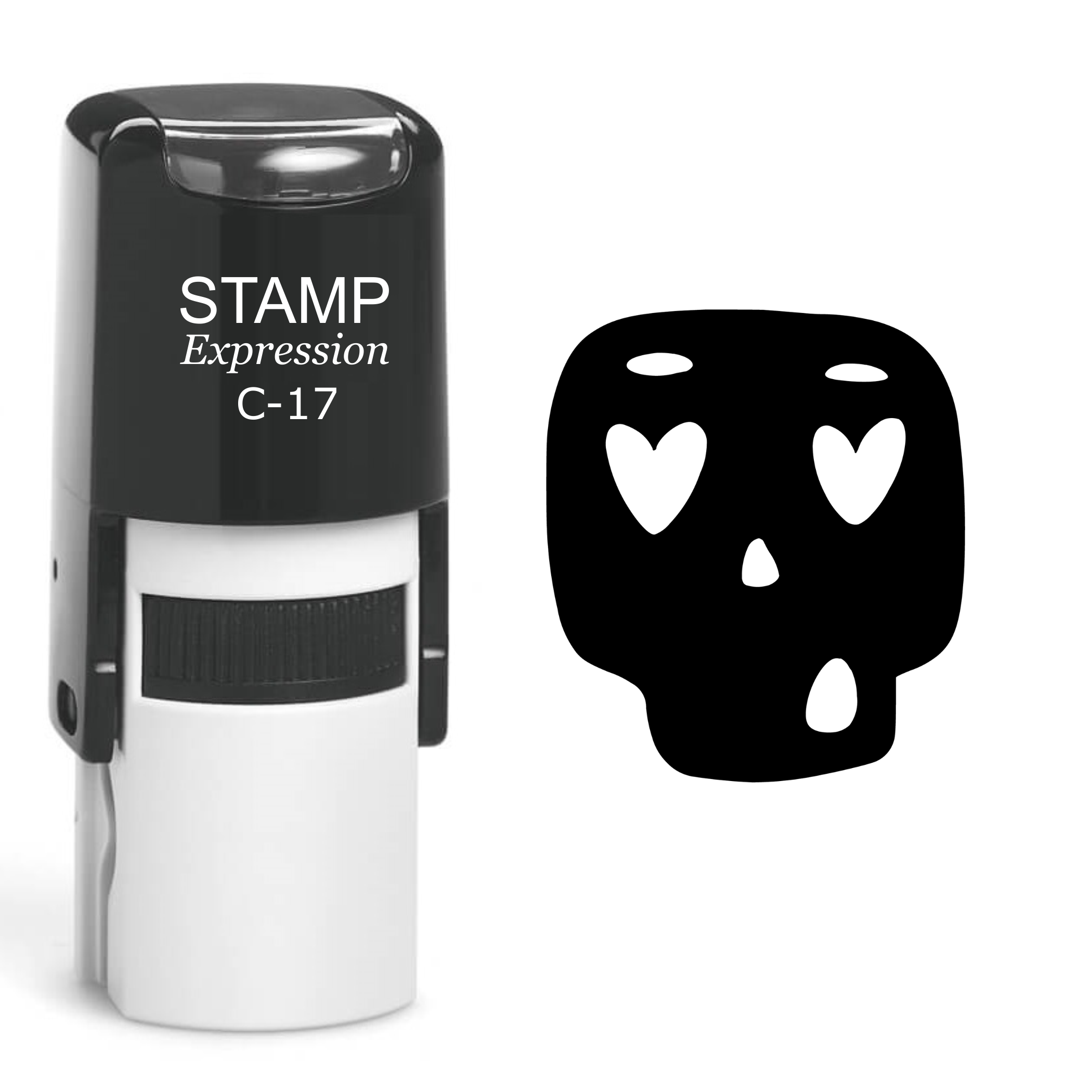 Skull Self Inking Rubber Stamp (SH-60474)