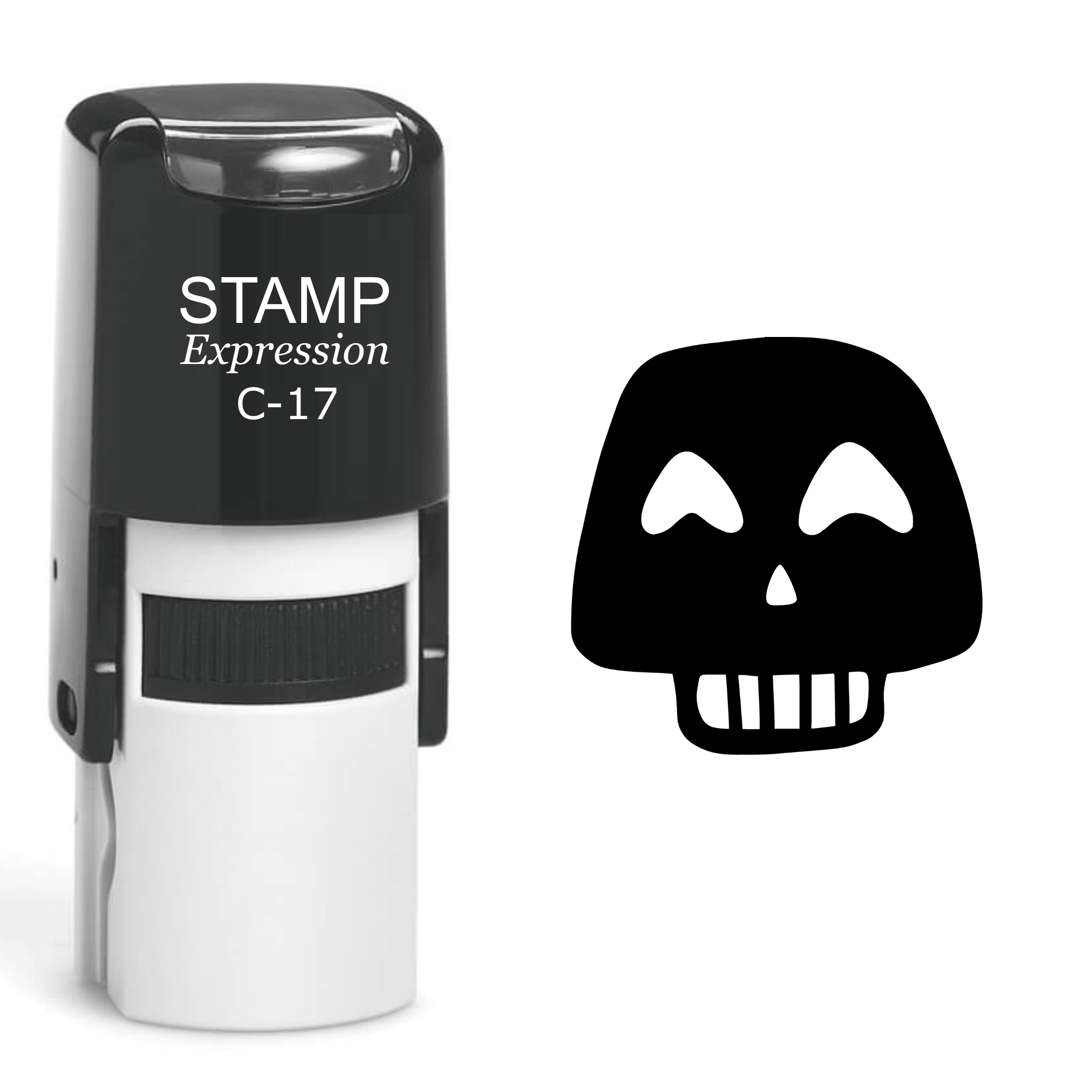 Skull Self Inking Rubber Stamp (SH-60478)