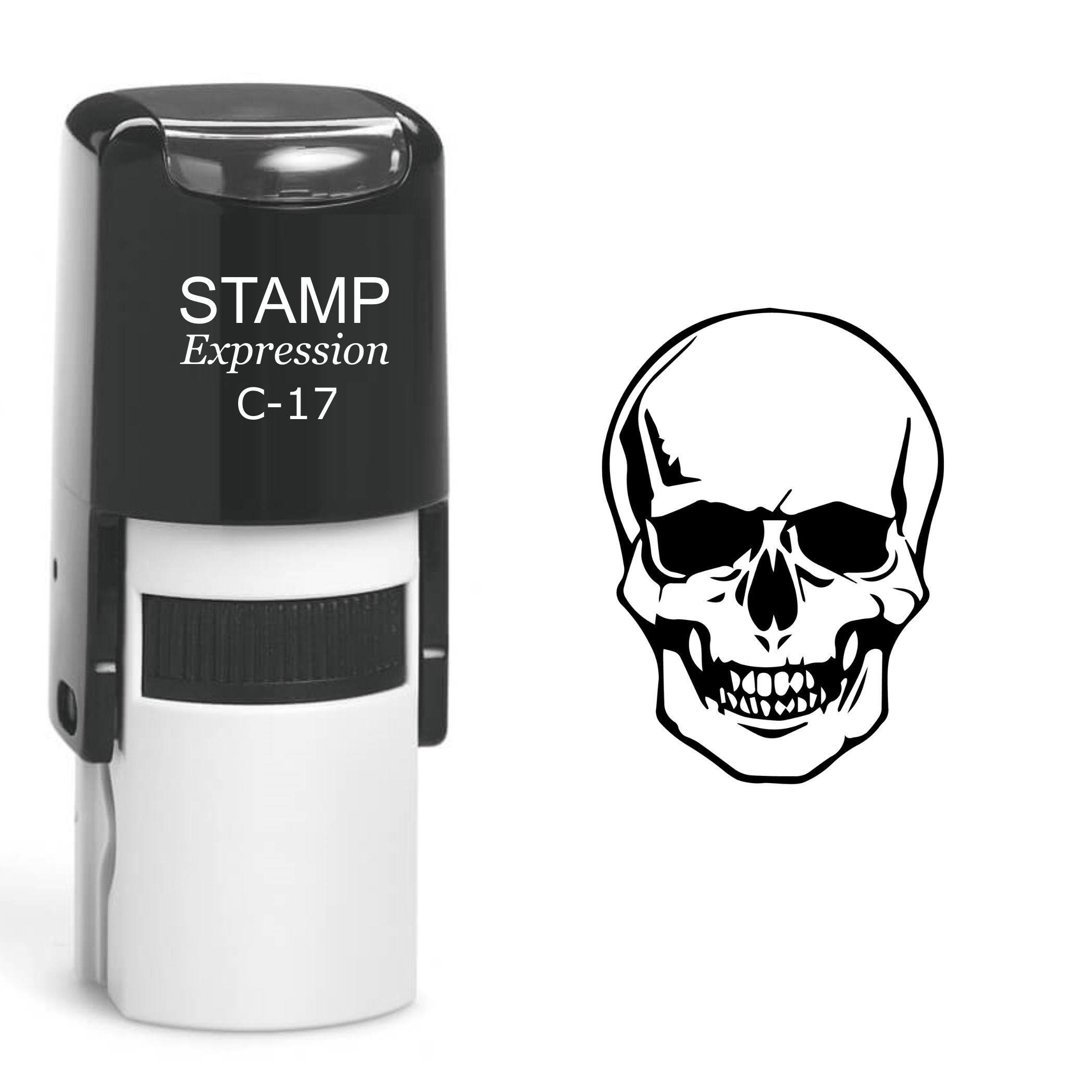 Skull Self Inking Rubber Stamp (SH-60482)