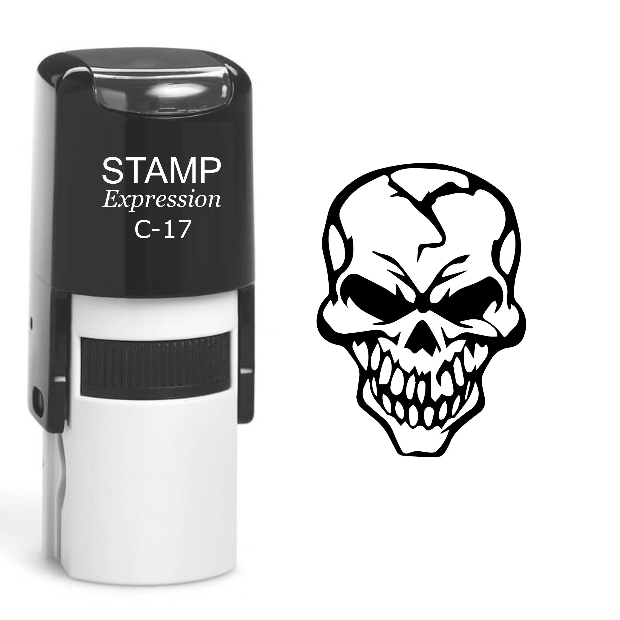 Skull Self Inking Rubber Stamp (SH-60483)