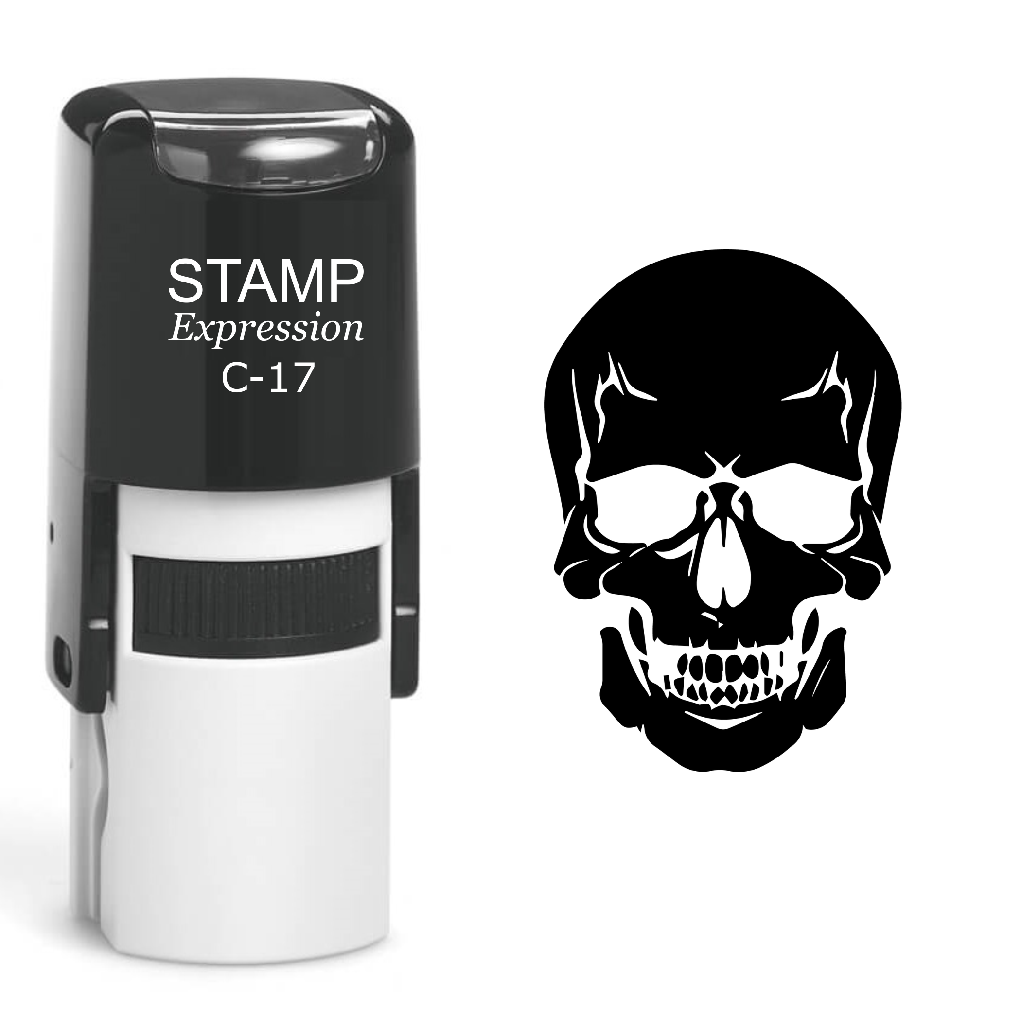 Skull Self Inking Rubber Stamp (SH-60484)