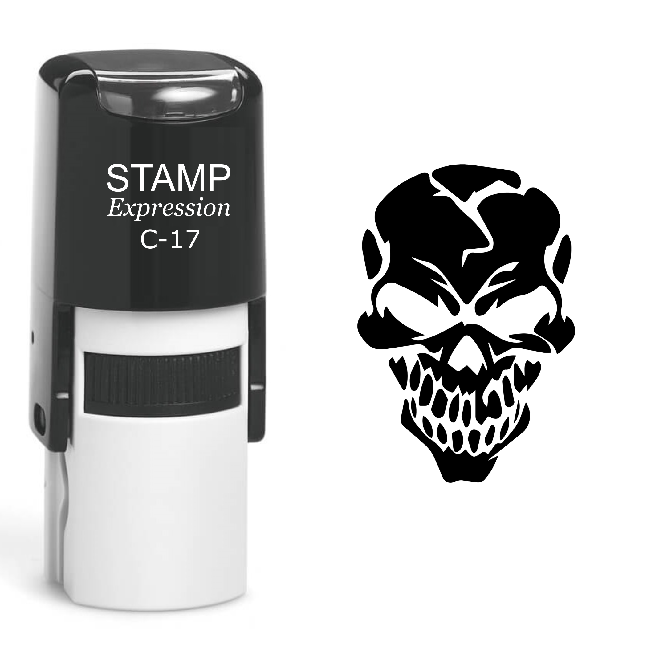 Skull Self Inking Rubber Stamp (SH-60486)