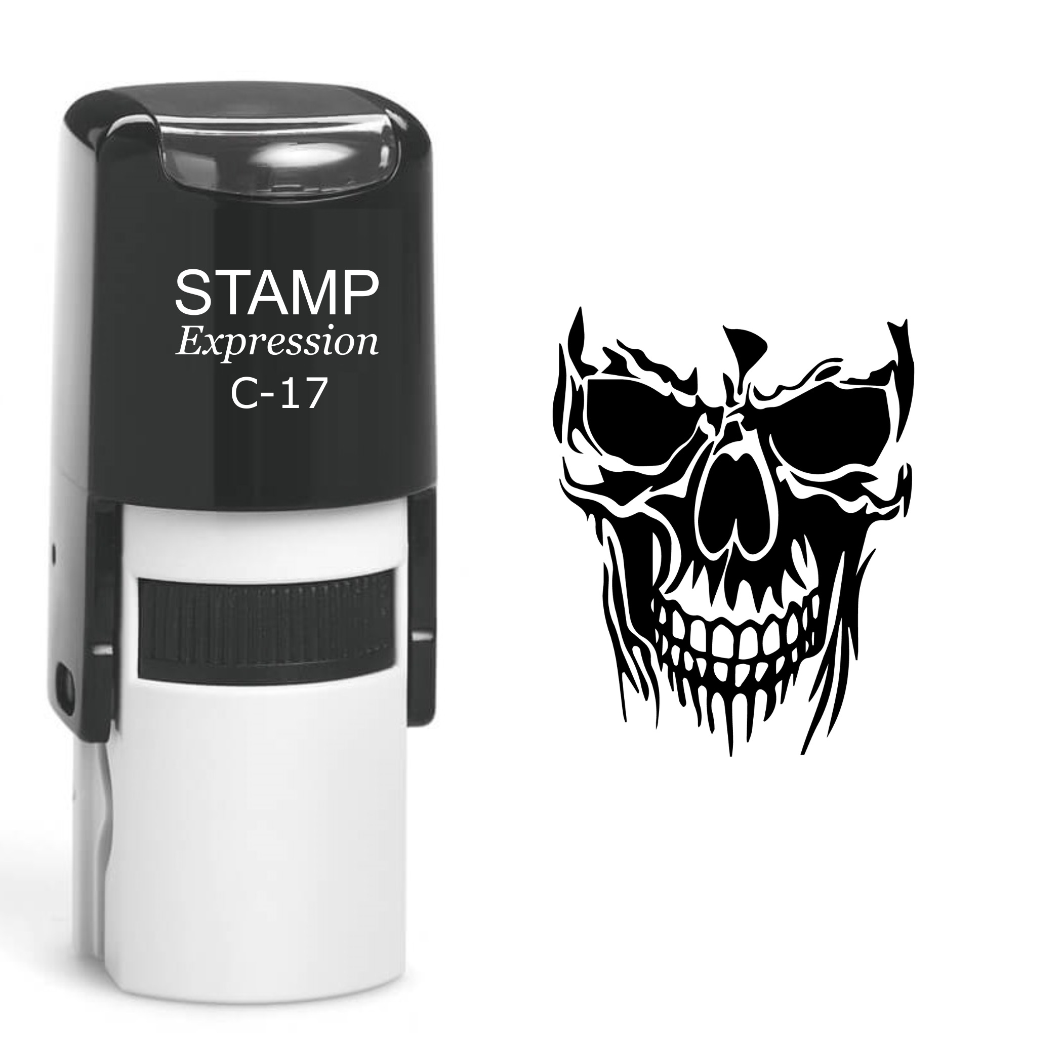 Skull Self Inking Rubber Stamp (SH-60500)