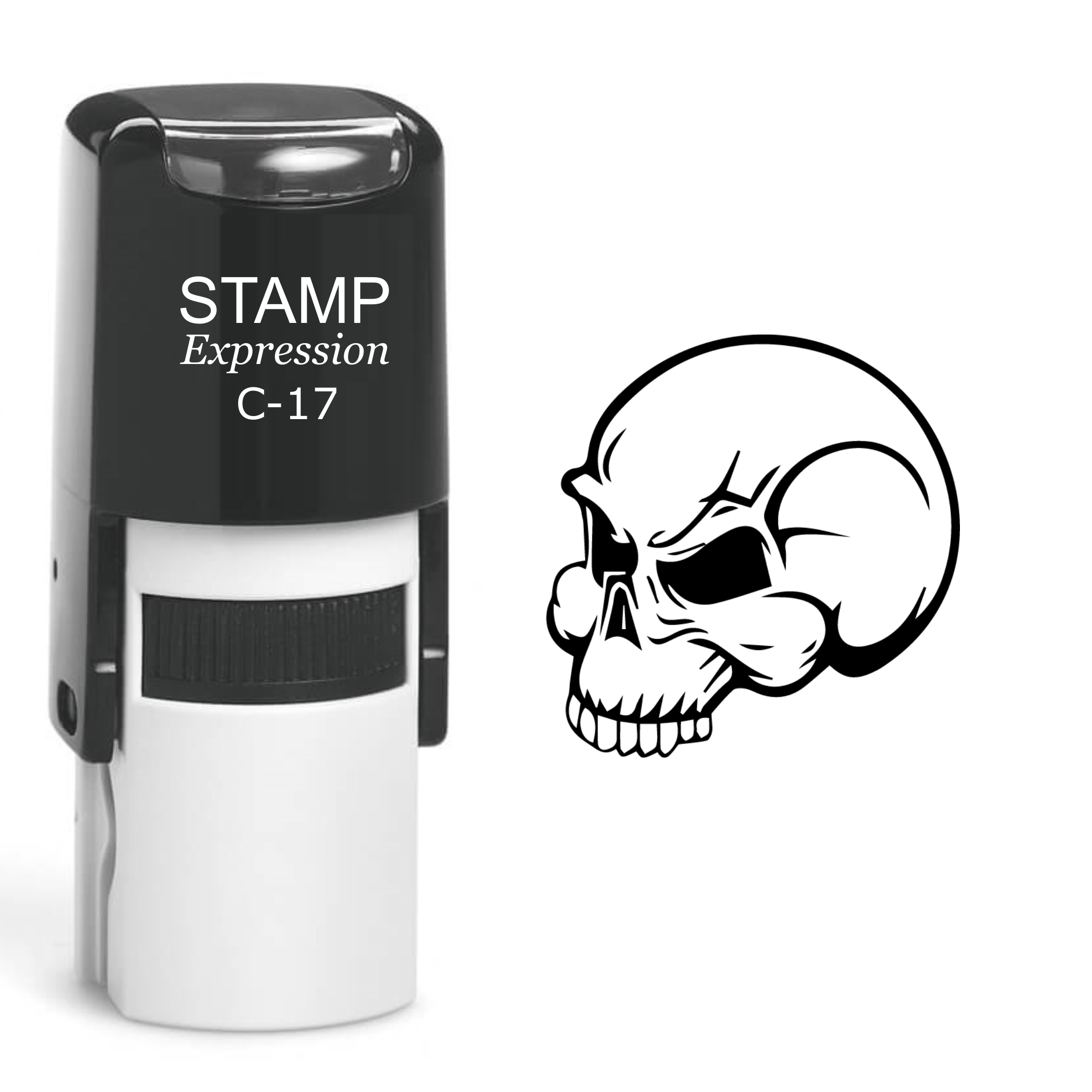 Skull Self Inking Rubber Stamp (SH-60571)