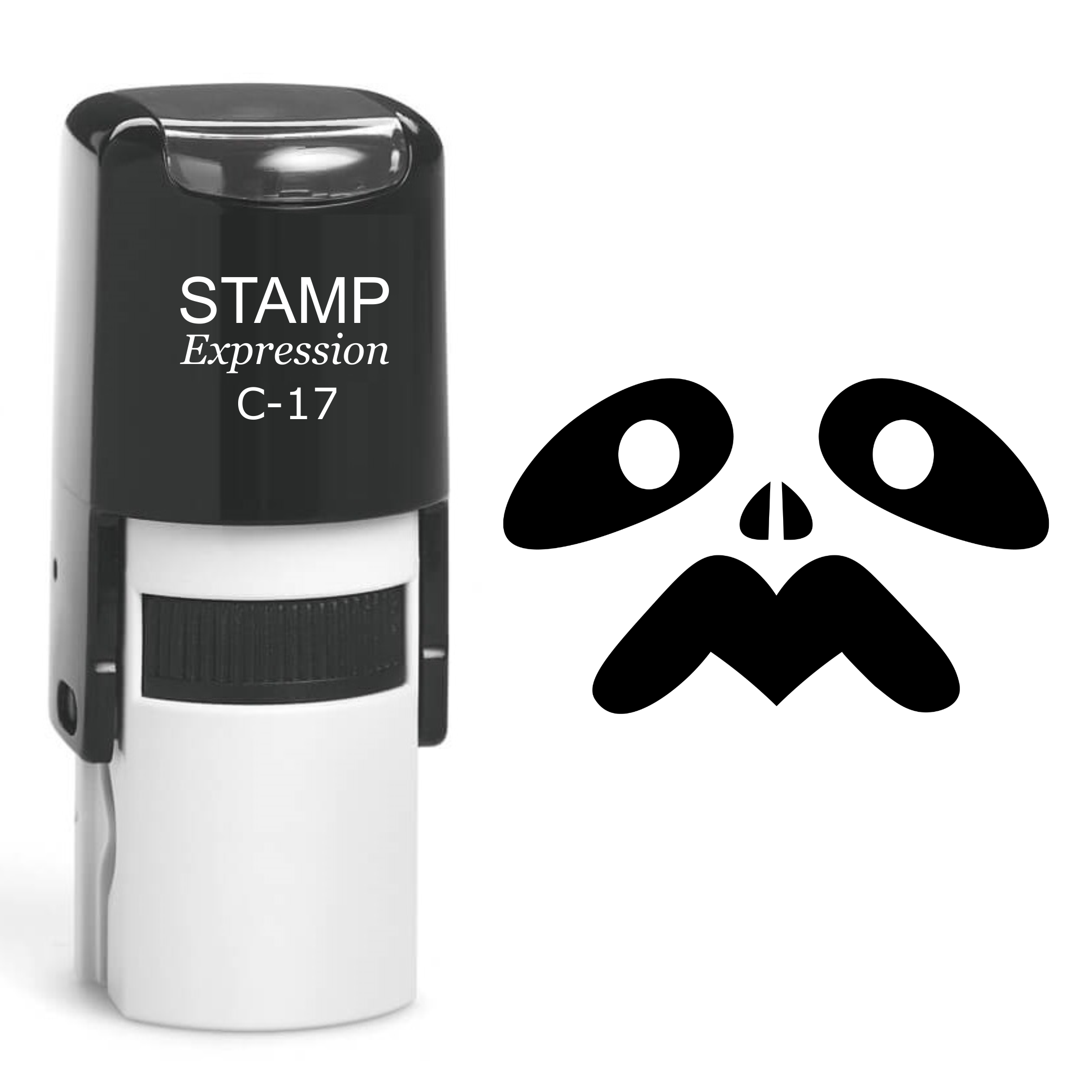 Pumpkin Faces Halloween Self Inking Rubber Stamp (SH-60658)