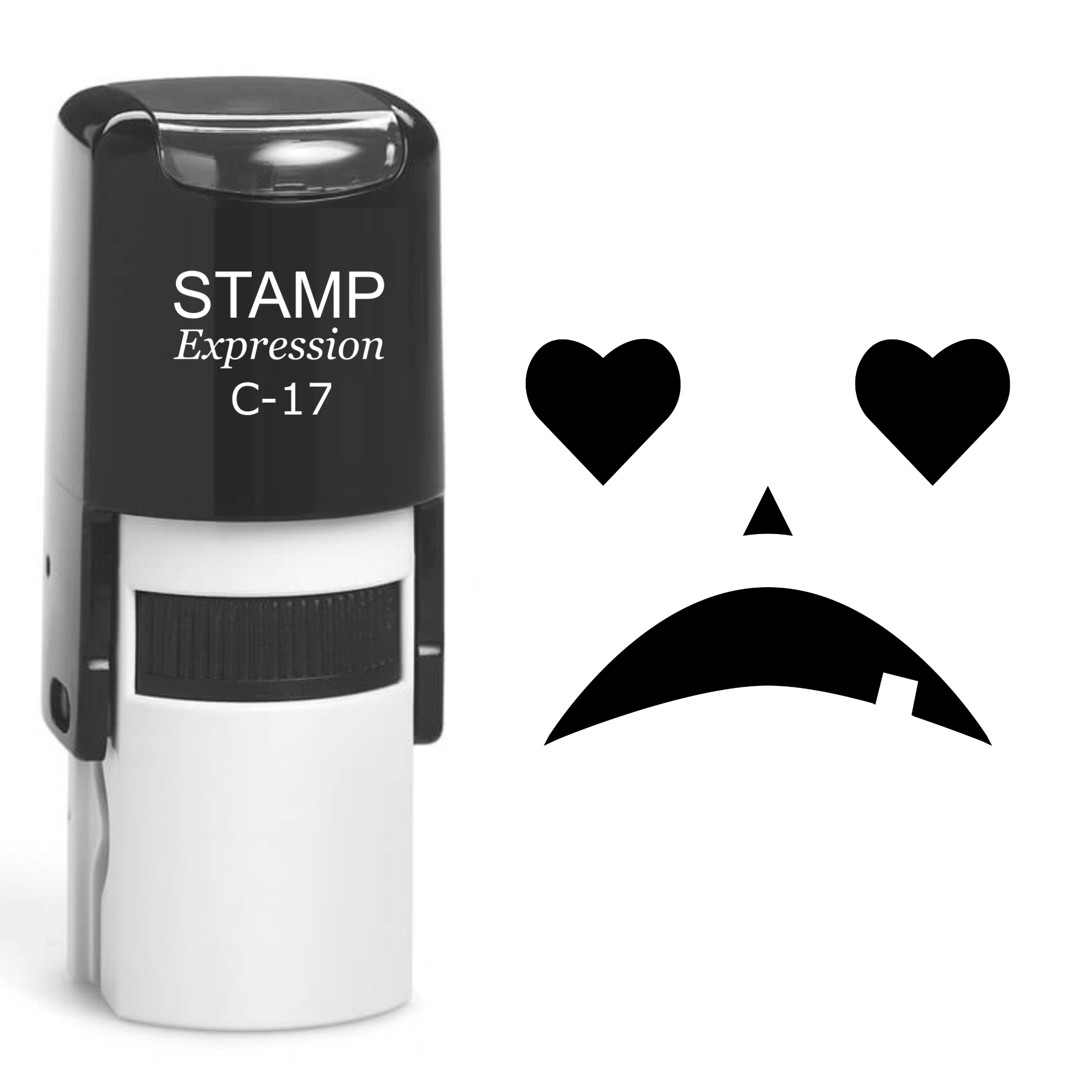 Pumpkin Faces Halloween Self Inking Rubber Stamp (SH-60762)