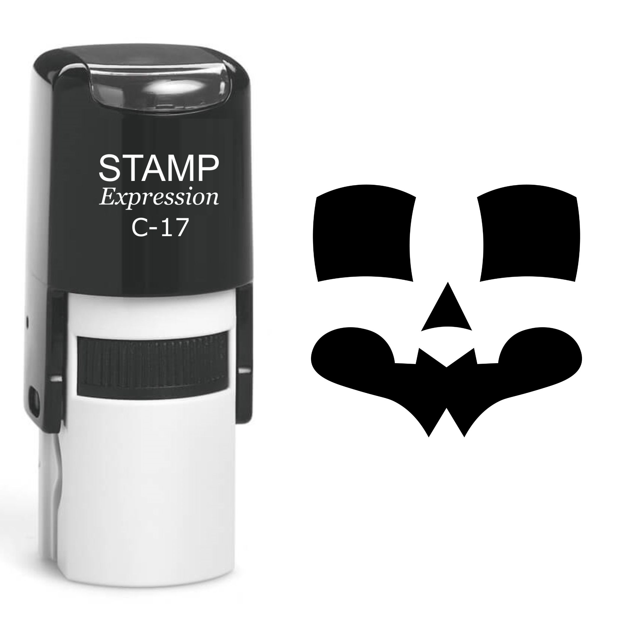 Pumpkin Faces Halloween Self Inking Rubber Stamp (SH-60766)