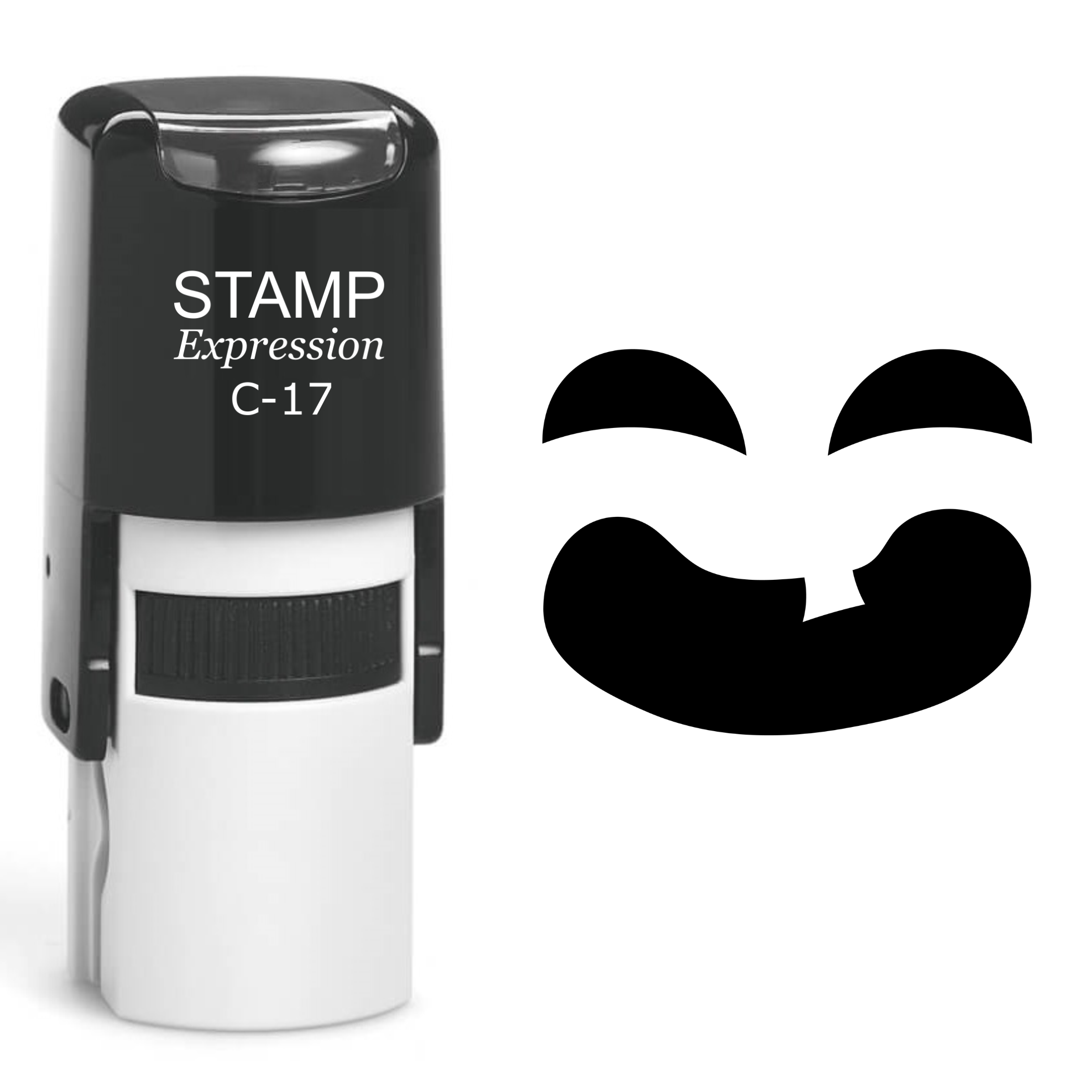 Pumpkin Faces Halloween Self Inking Rubber Stamp (SH-60768)