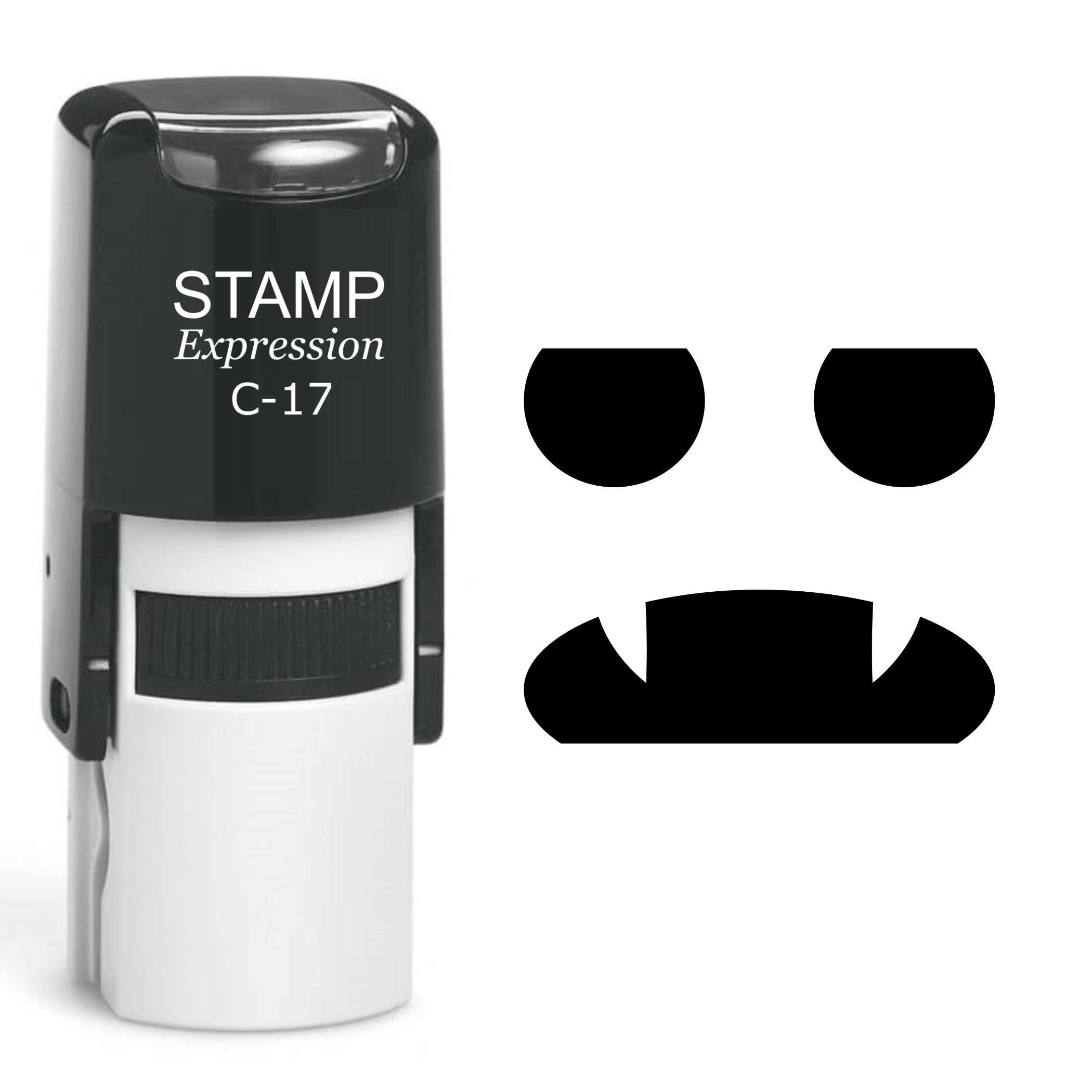 Pumpkin Faces Halloween Self Inking Rubber Stamp (SH-60775)