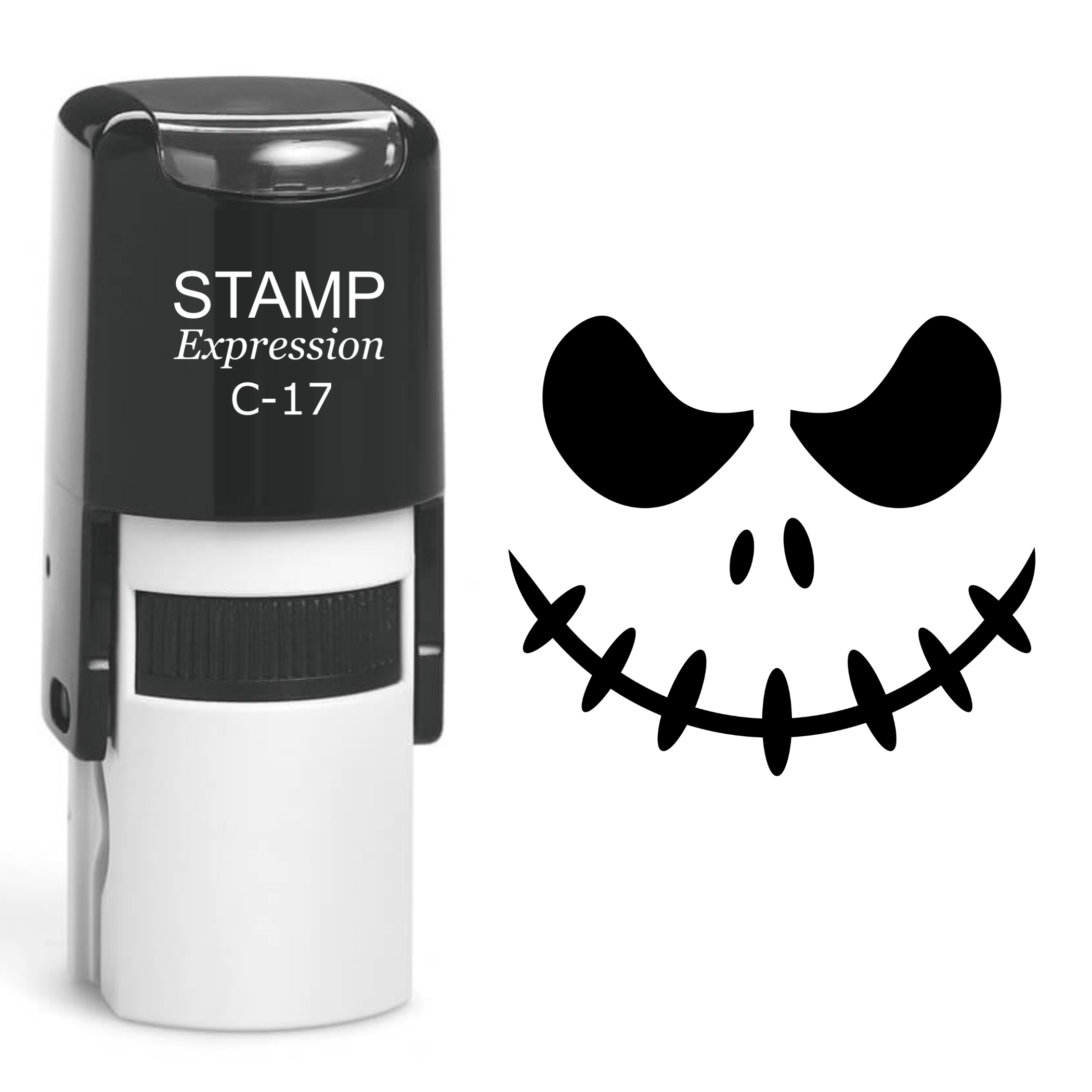 Pumpkin Faces Halloween Self Inking Rubber Stamp (SH-60779)