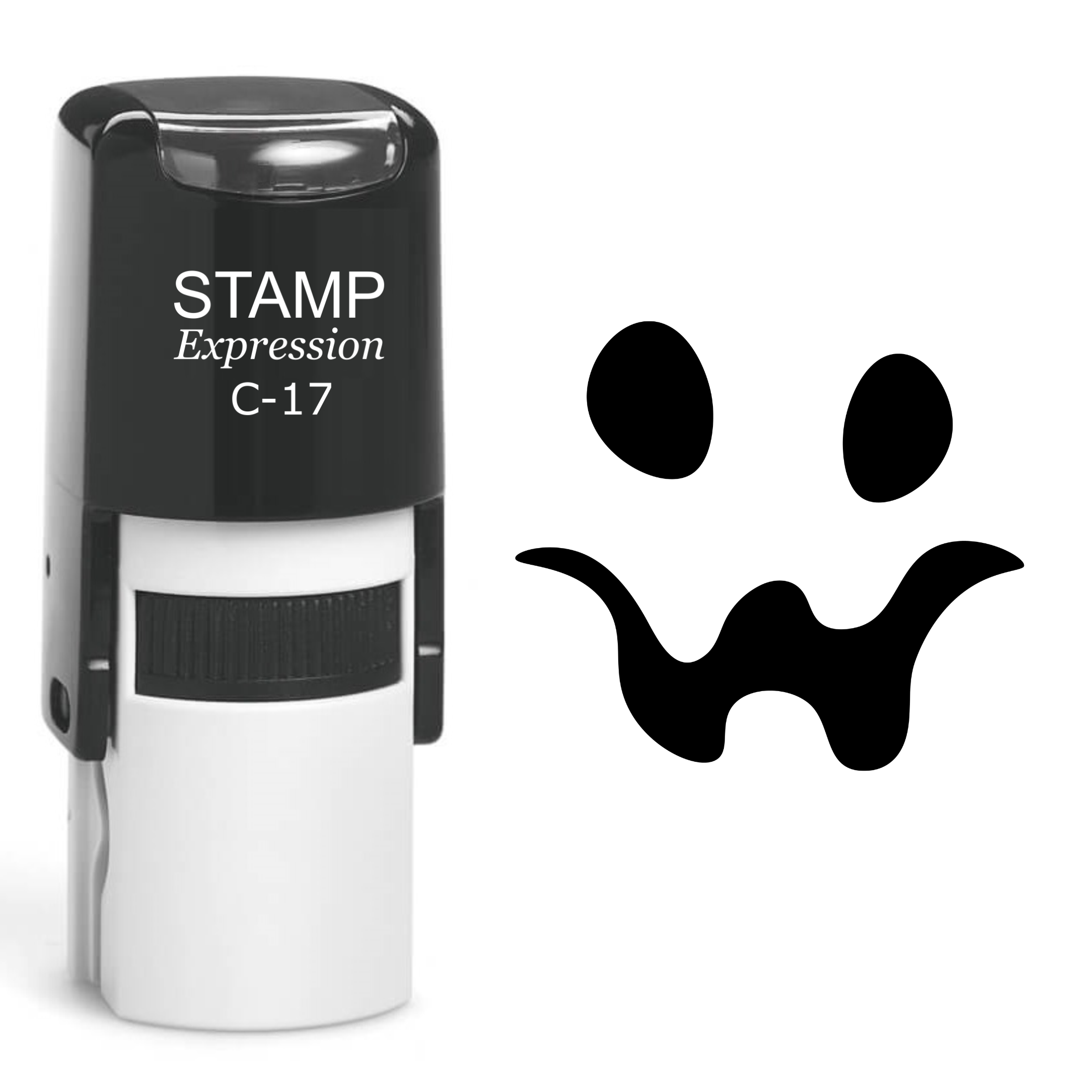 Pumpkin Faces Halloween Self Inking Rubber Stamp (SH-60785)