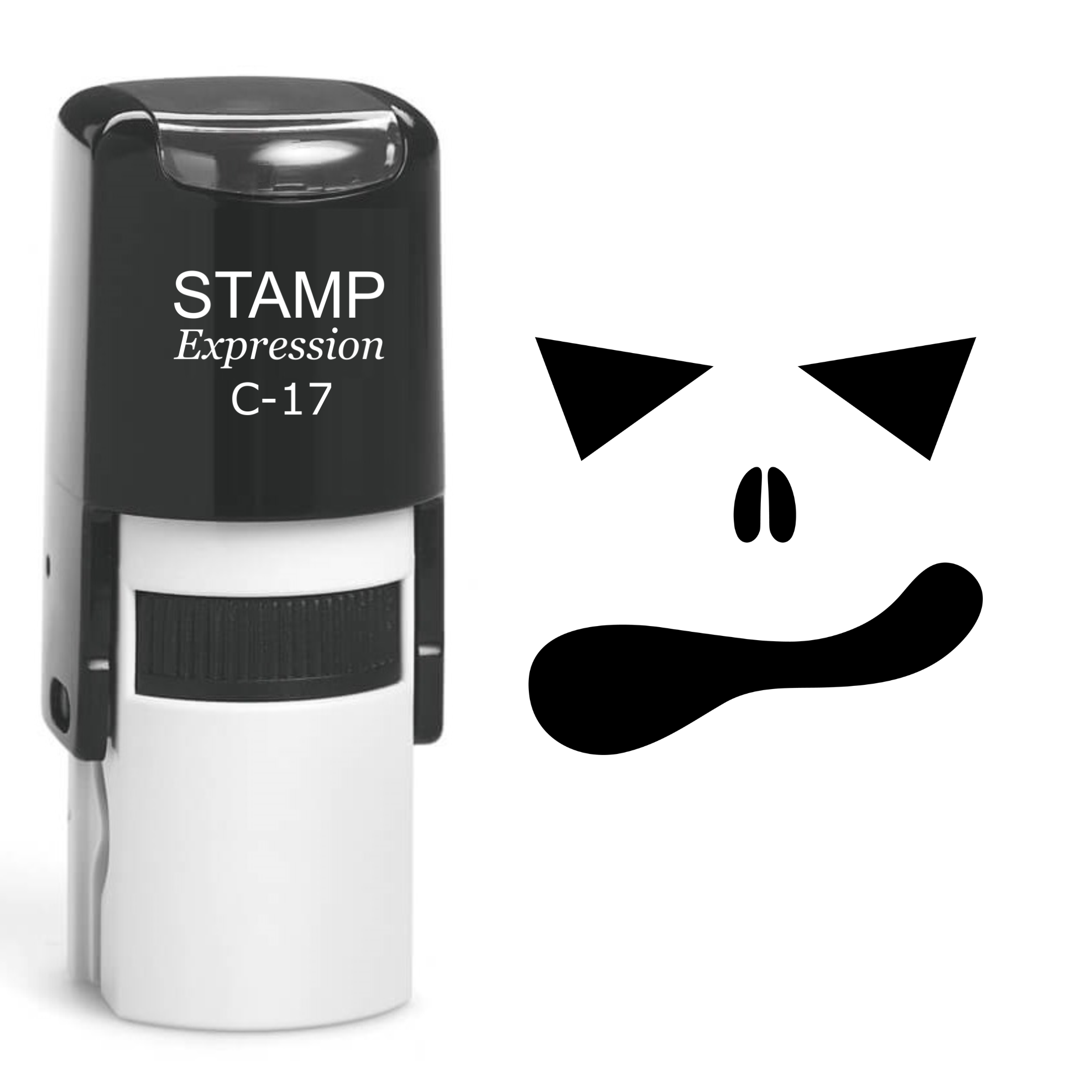 Pumpkin Faces Halloween Self Inking Rubber Stamp (SH-60793)