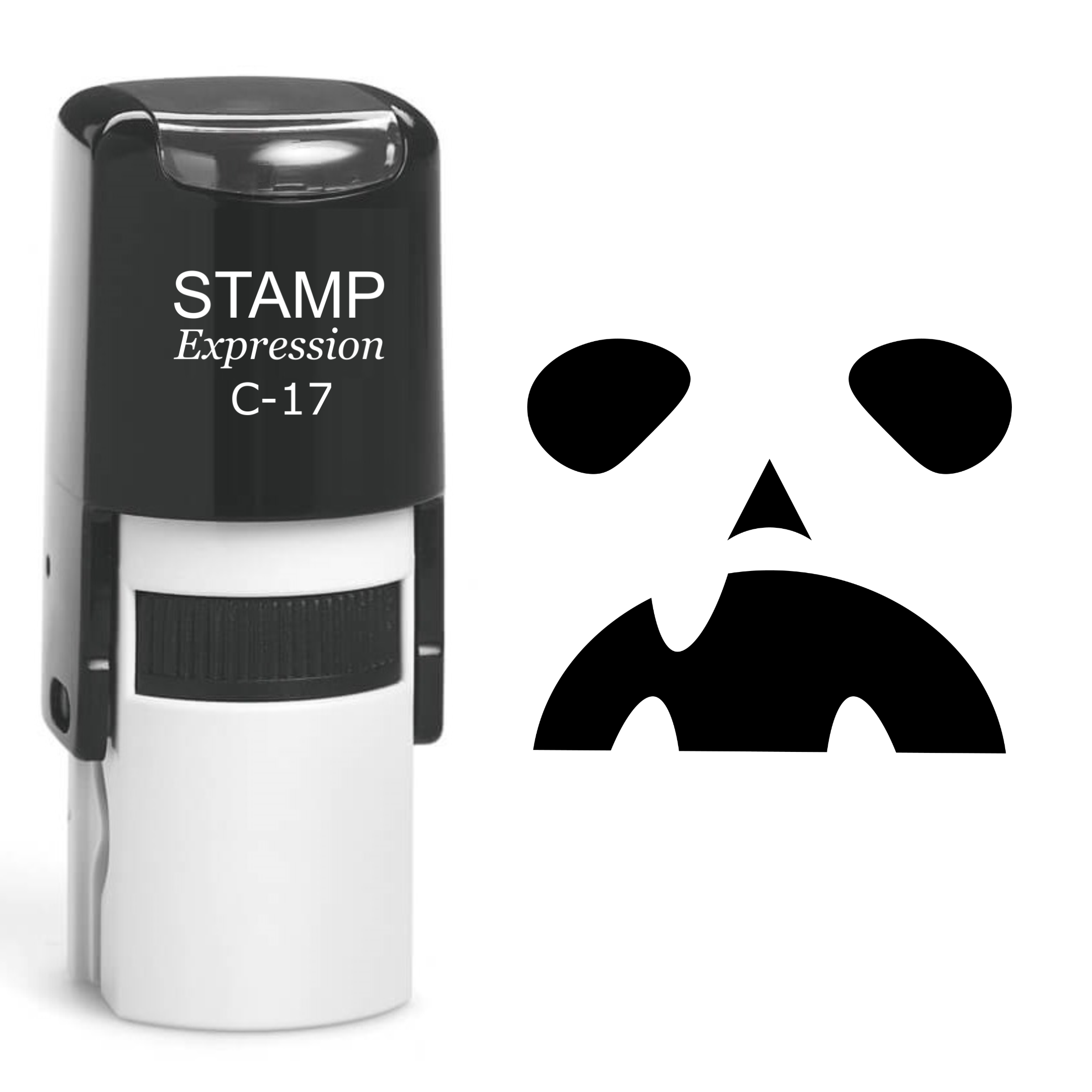 Pumpkin Faces Halloween Self Inking Rubber Stamp (SH-60800)
