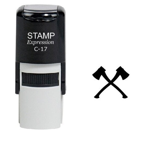 Double Axe Self Inking Rubber Stamp (SH-6093)