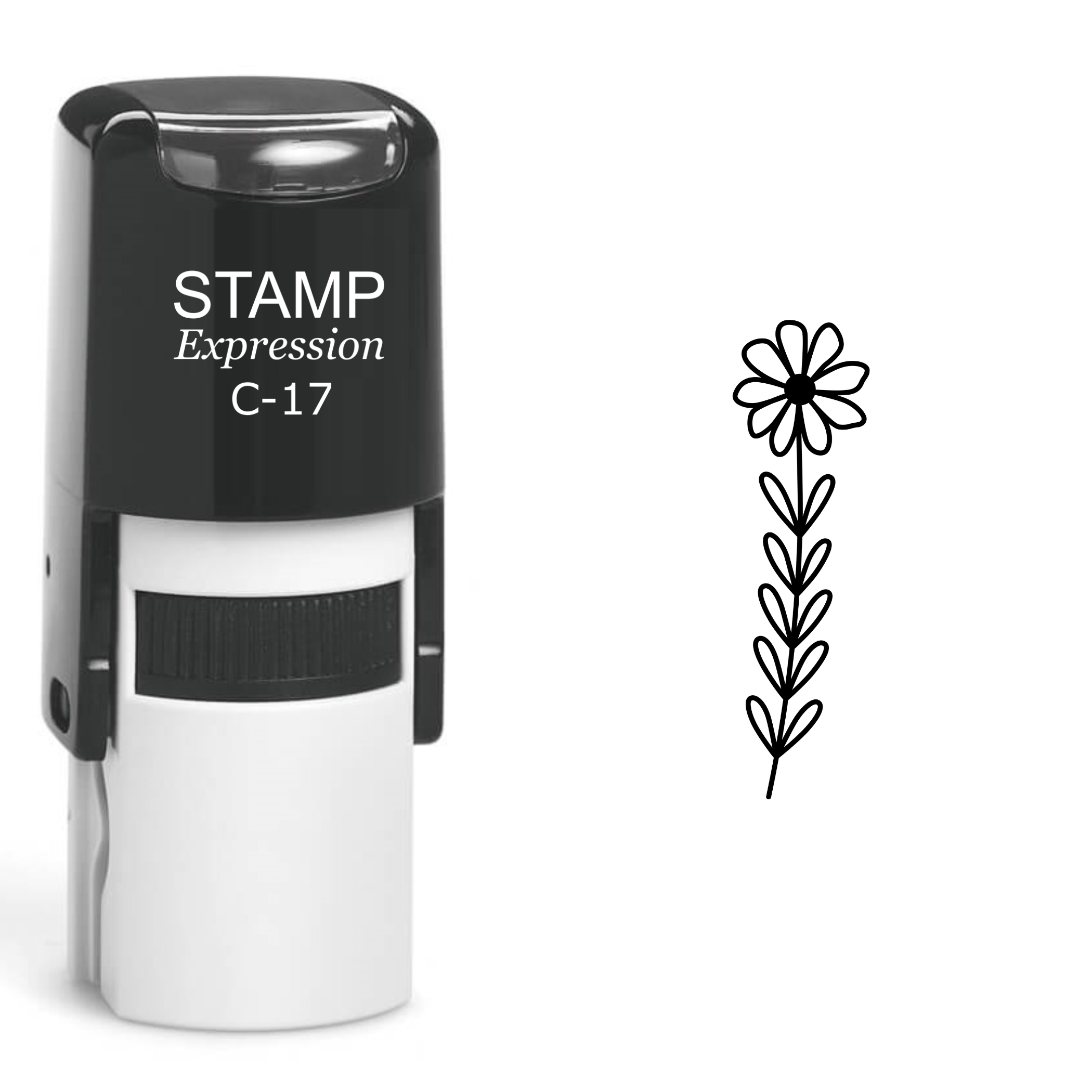Flower Self Inking Rubber Stamp (SH-61026)