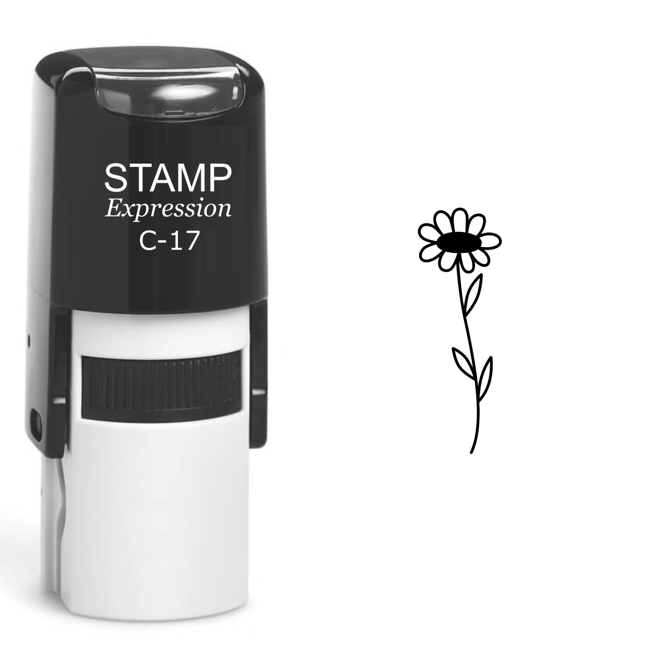 Flower Self Inking Rubber Stamp (SH-61027)