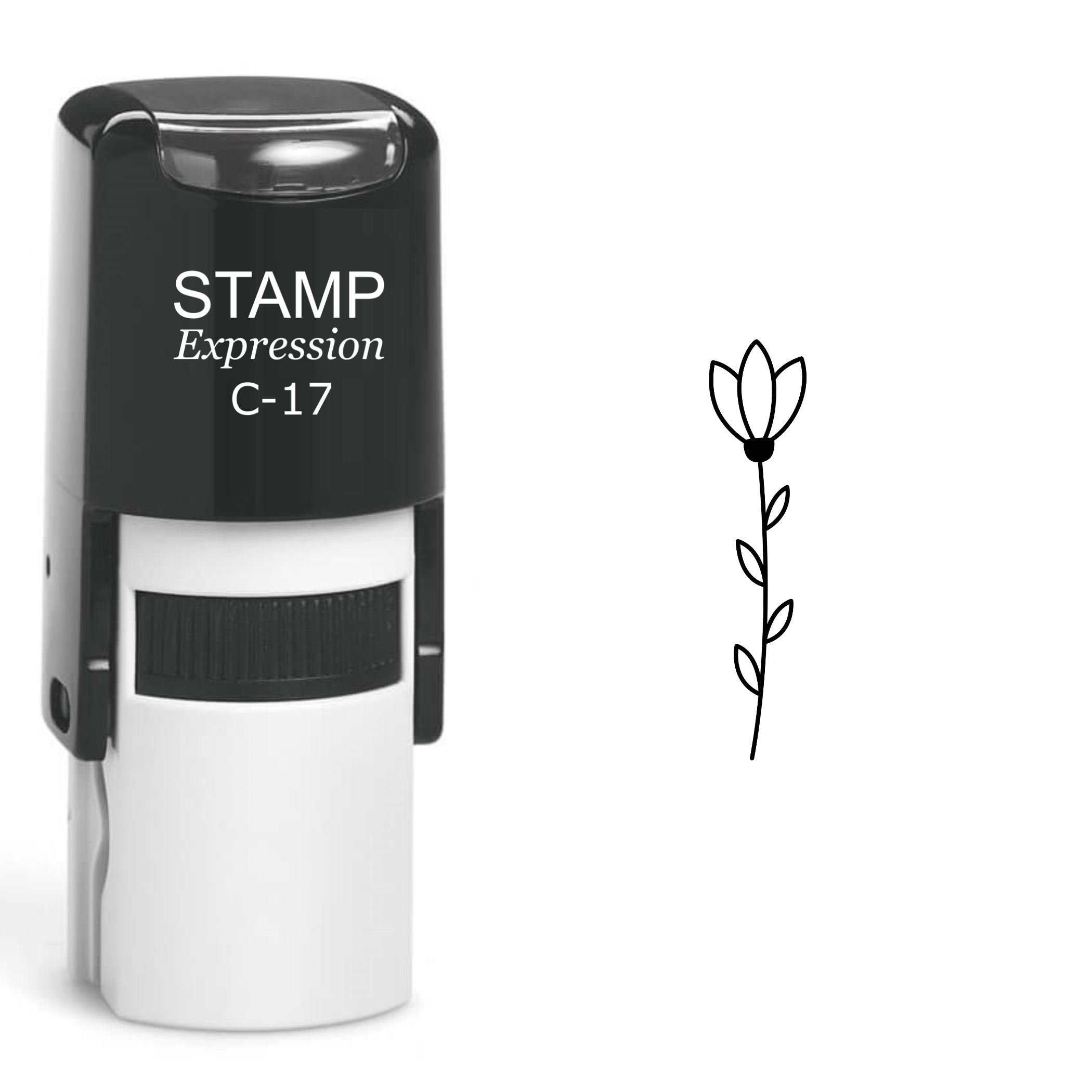 Flower Self Inking Rubber Stamp (SH-61028)