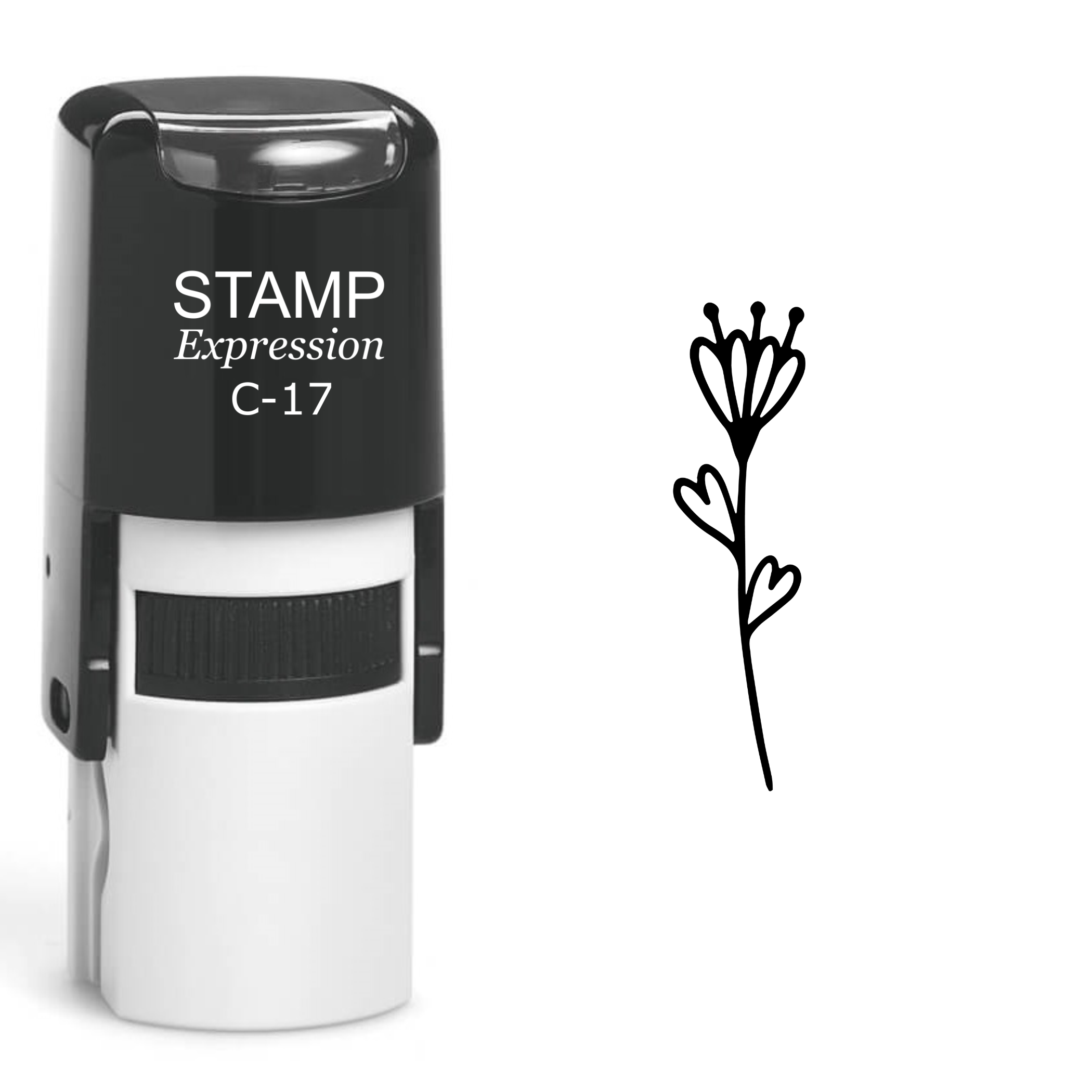 Flower Self Inking Rubber Stamp (SH-61035)