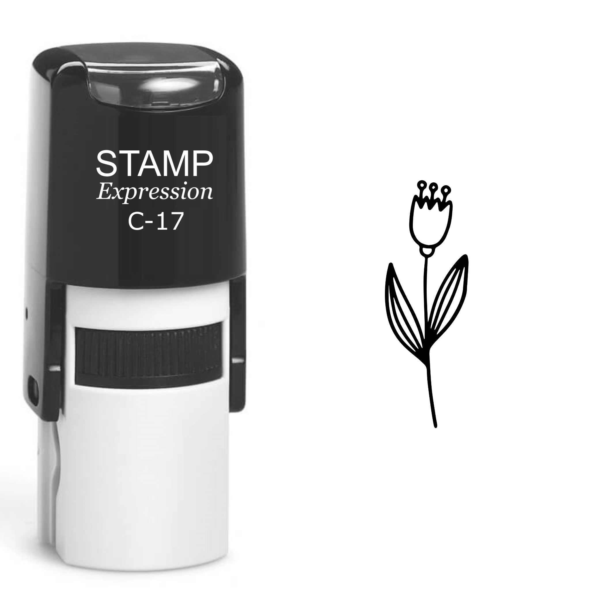 Flower Self Inking Rubber Stamp (SH-61036)