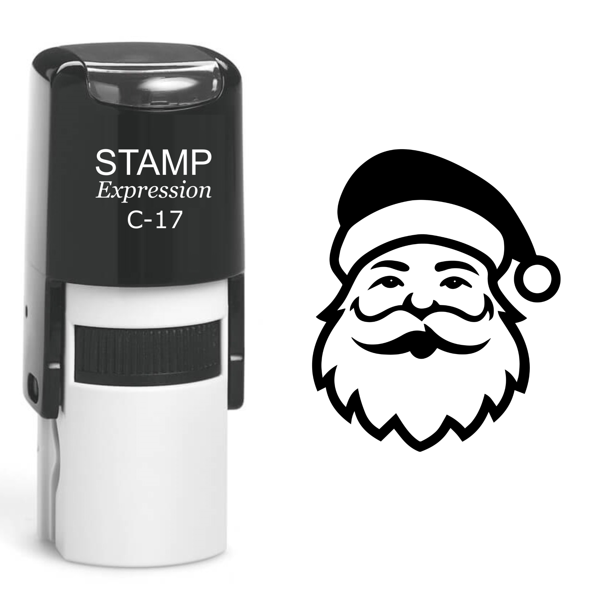 Santa Head Christmas Self Inking Rubber Stamp (SH-61086)
