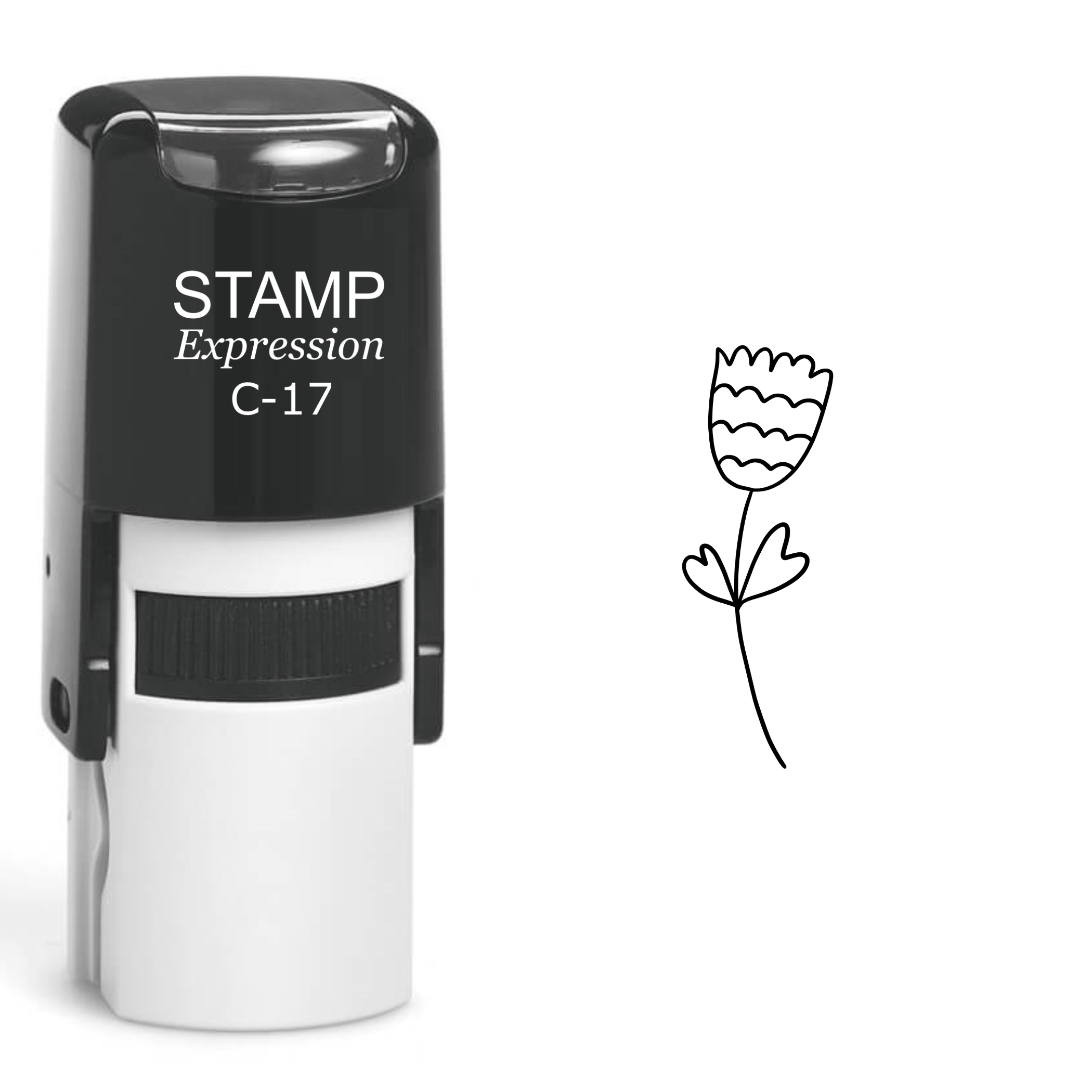 Flower Self Inking Rubber Stamp (SH-61113)