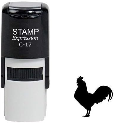 Rooster Self Inking Rubber Stamp