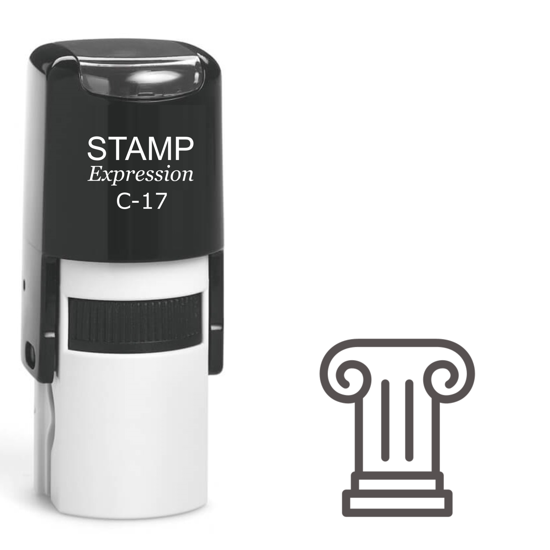 Ionic Column Self Inking Rubber Stamp (SH-61194)