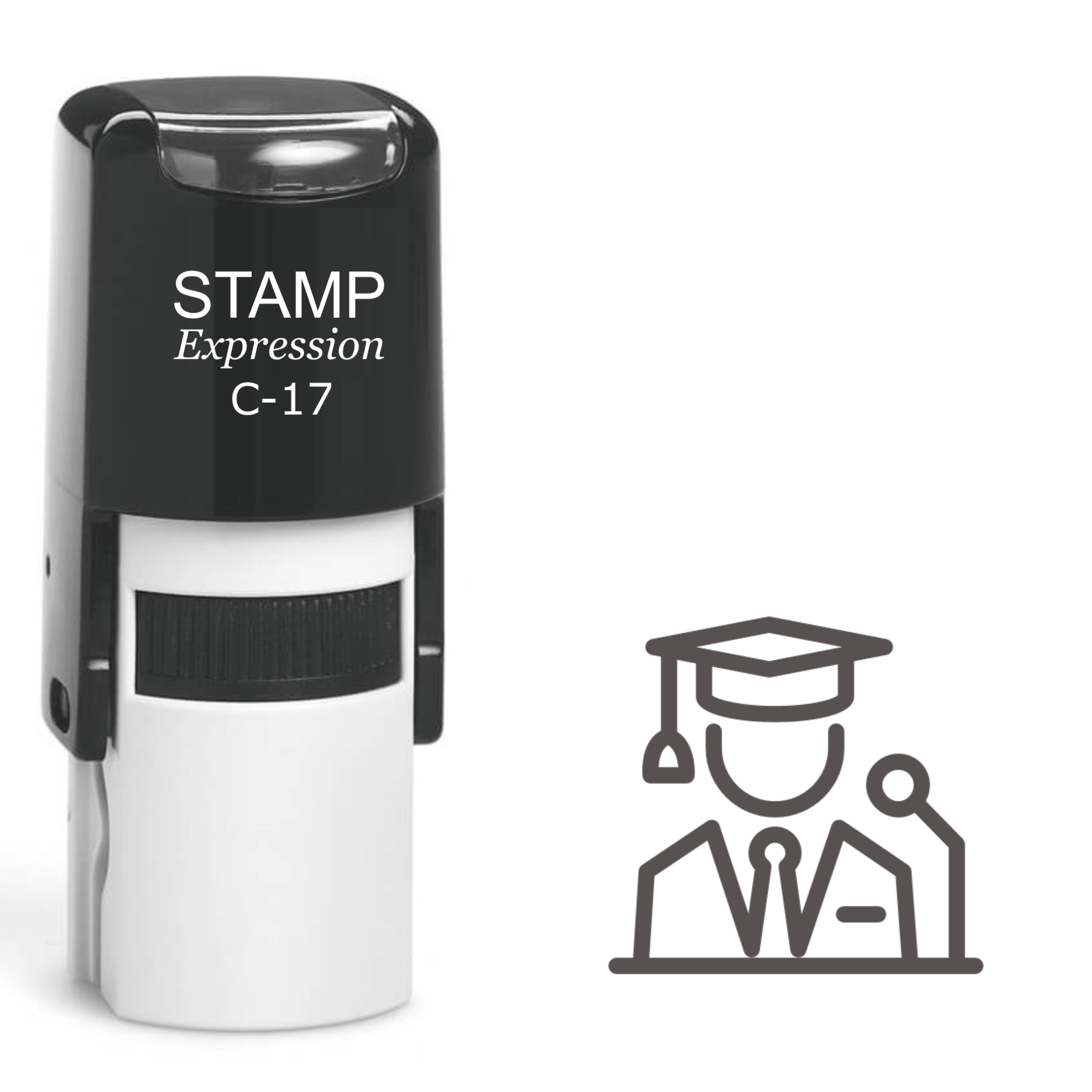 Graduate Speaking Self Inking Rubber Stamp (SH-61208)