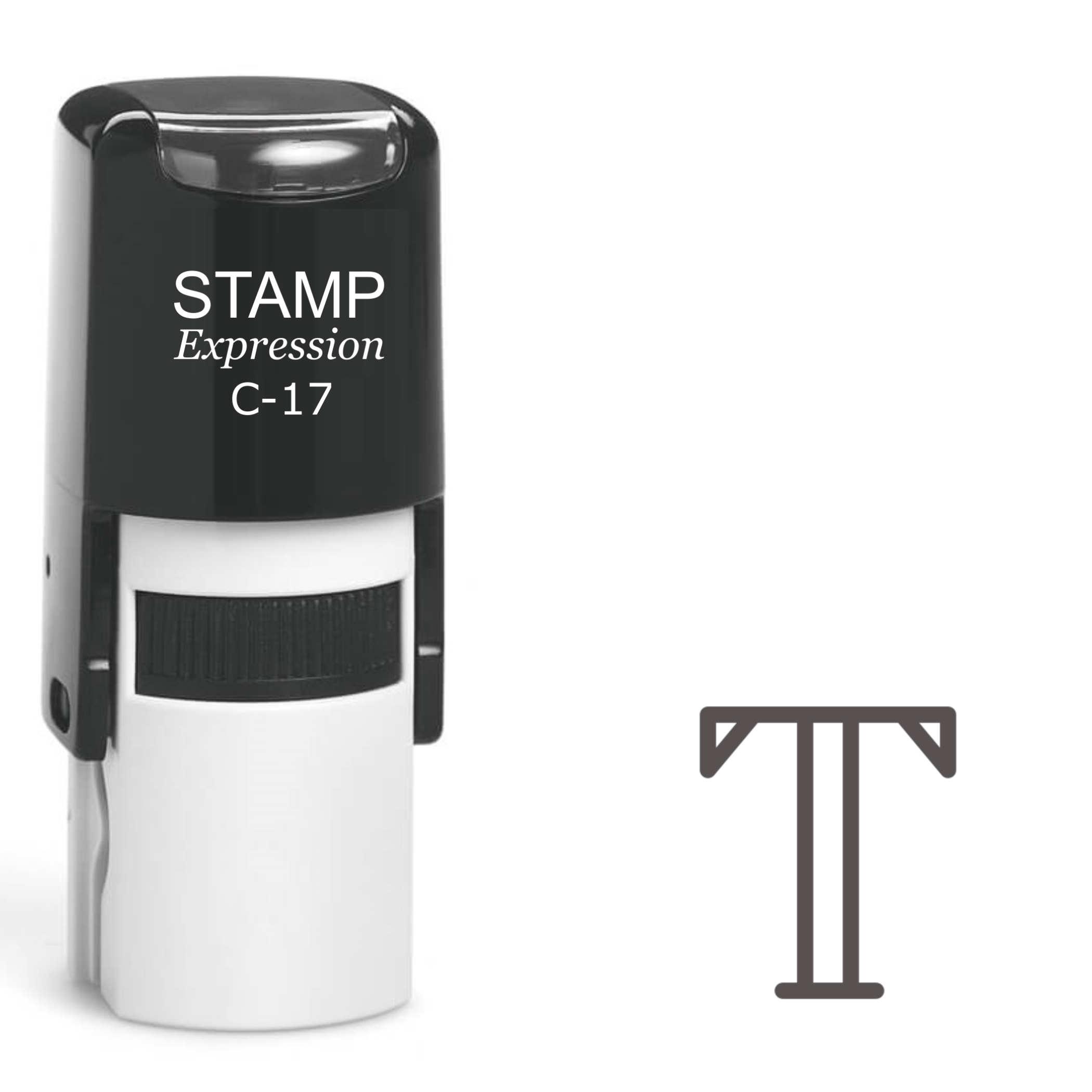 Letter T Self Inking Rubber Stamp (SH-61218)
