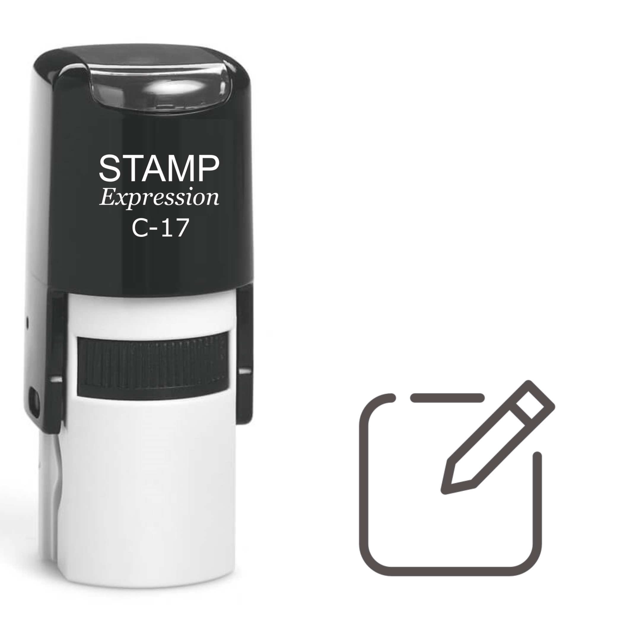 Pen And Paper Self Inking Rubber Stamp (SH-61229)