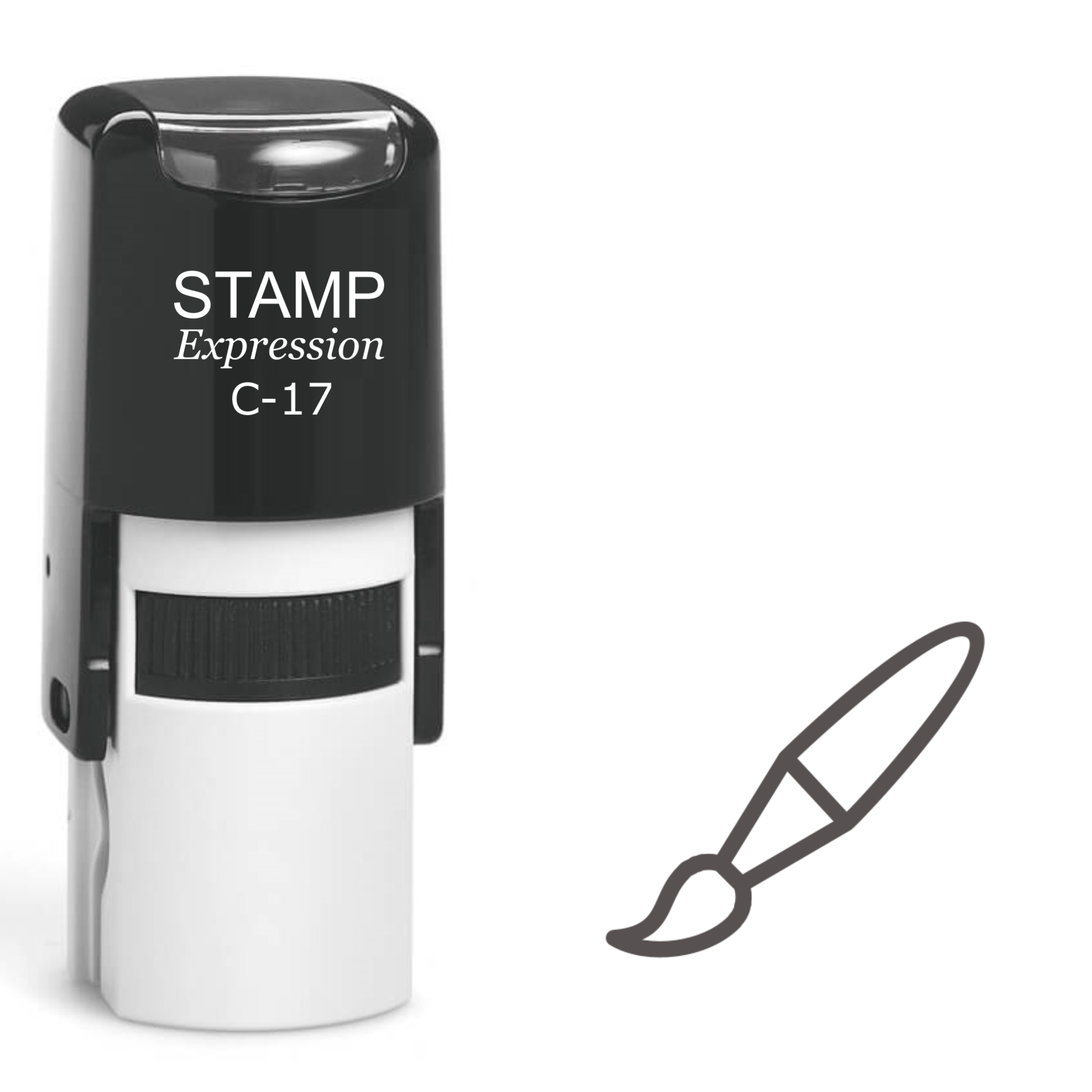 Artist Brush Self Inking Rubber Stamp (SH-61252)