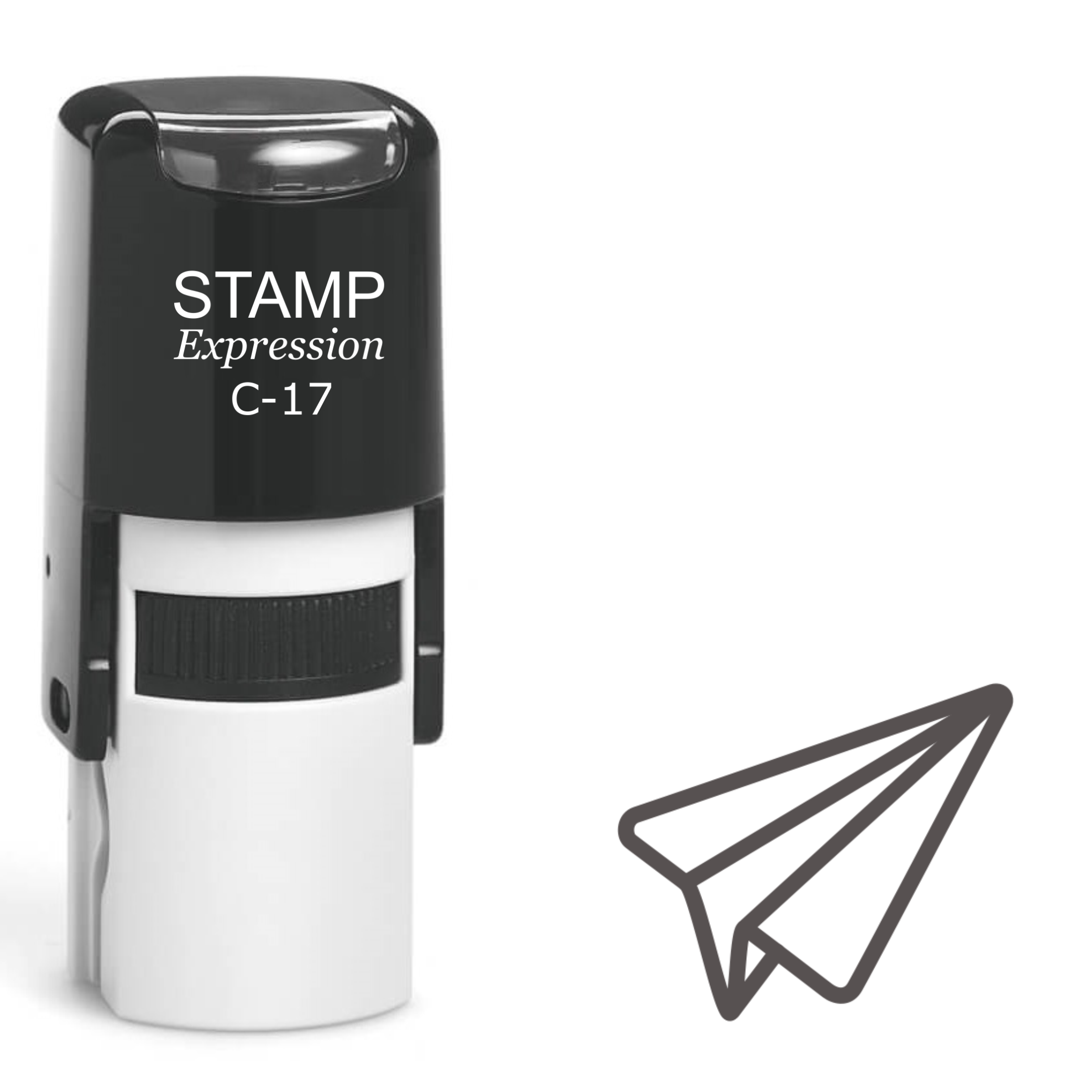 Paper Airplane Self Inking Rubber Stamp (SH-61254)