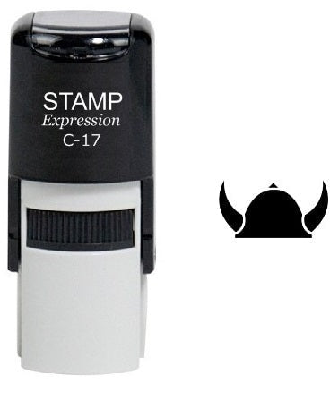 Viking Helmet Self Inking Rubber Stamp (SH-6126)