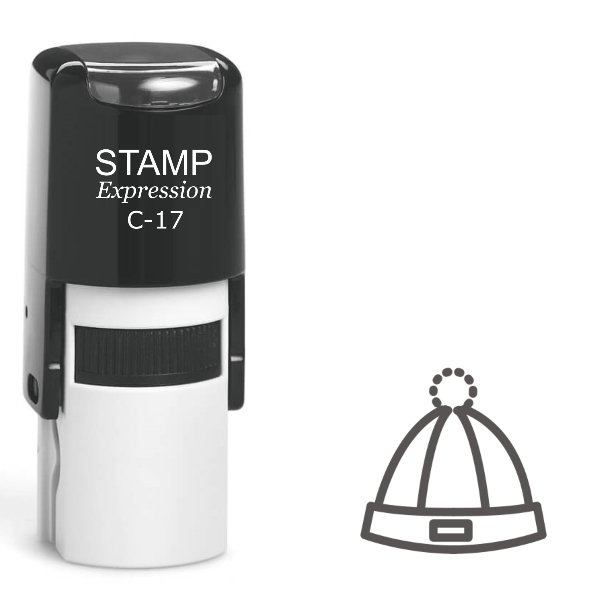 Winter Hat Self Inking Rubber Stamp (SH-61271)