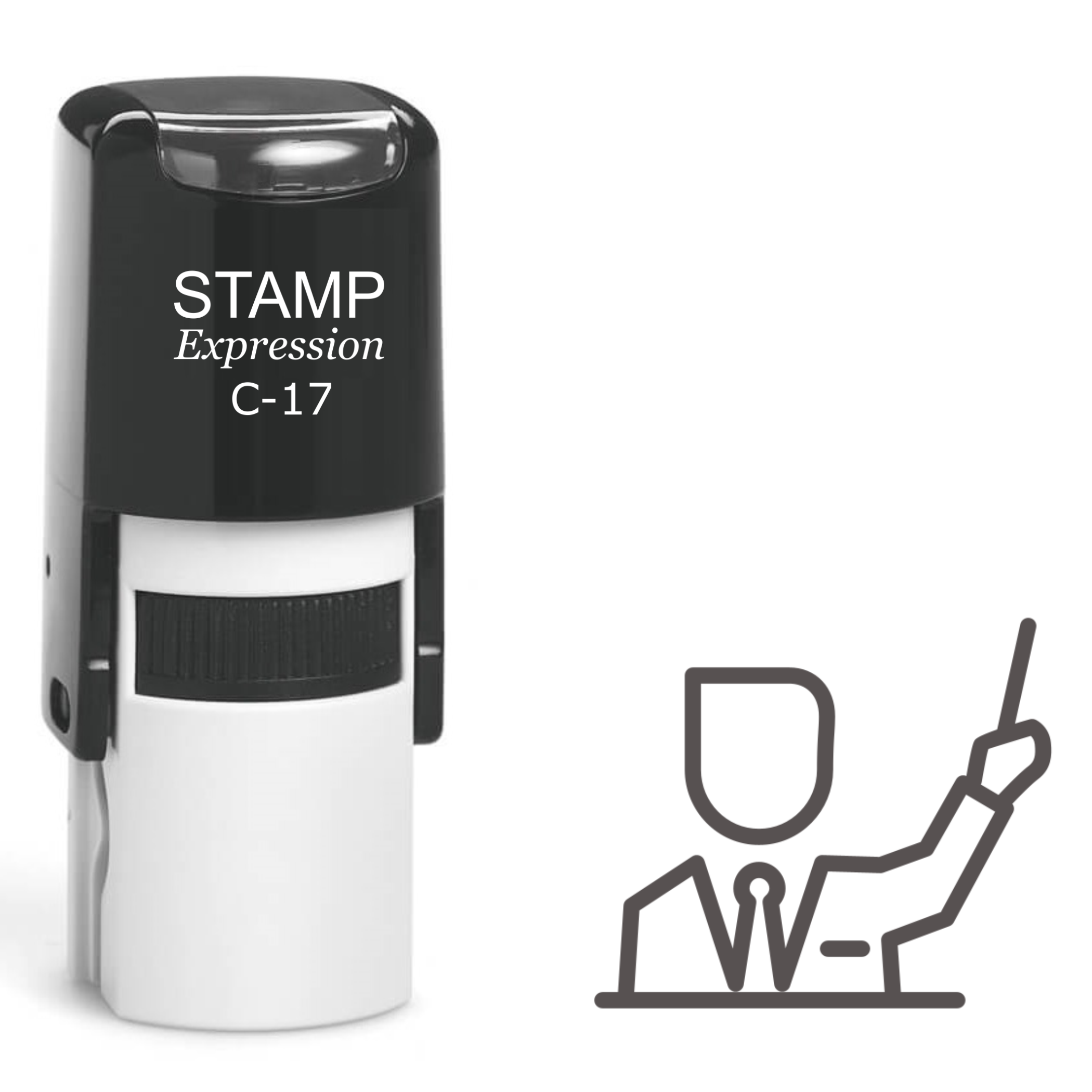 Man In The Meeting Self Inking Rubber Stamp (SH-61278)