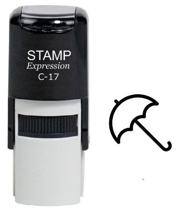 Umbrella Outline Self Inking Rubber Stamp (SH-6128)